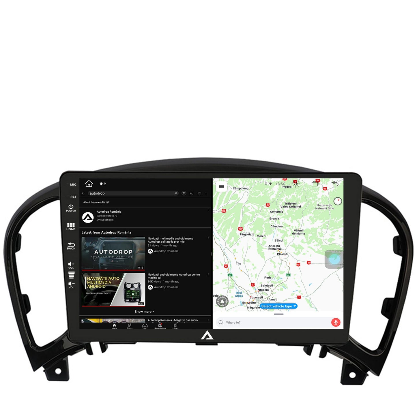 Navigatie Nissan Juke (2010-2019), Android, Z-Octacore / 8GB RAM + 256GB ROM, 9 Inch - AD-BGZ9008+AD-BGRKIT168