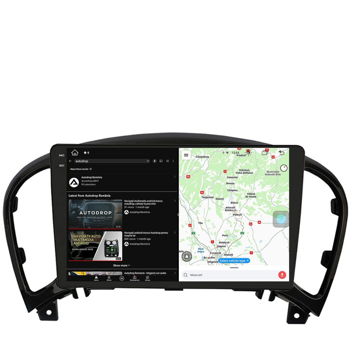 Navigatie Nissan Juke (2010-2015), Android, X-Octacore / 8GB RAM + 256GB ROM, 9.5 Inch - AD-BGX9008+AD-BGRKIT168