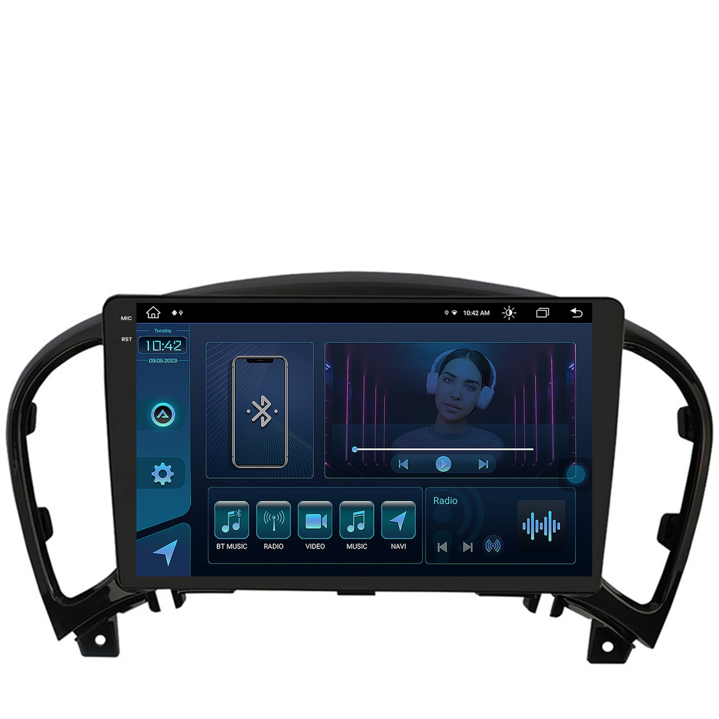 Navigatie Nissan Juke (2010-2015), Android, X-Octacore / 8GB RAM + 256GB ROM, 9.5 Inch - AD-BGX9008+AD-BGRKIT168