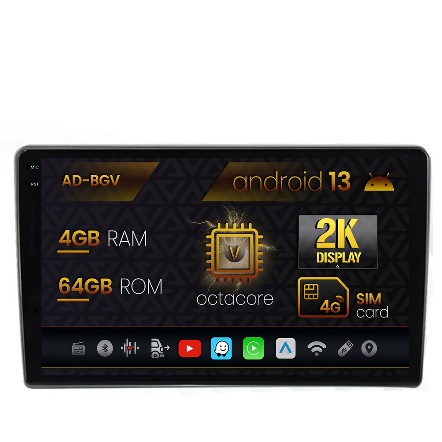Navigatie Nissan Navara (2006-2014), Android, V-Octacore / 4GB RAM + 64GB ROM, 9.5 Inch - AD-BGV9004+AD-BGRKIT172