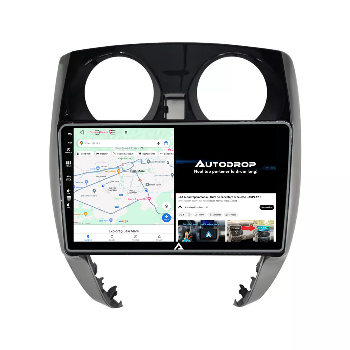 Navigatie Nissan Note (2012-2019), Android, P-Octacore / 2GB RAM + 32GB ROM, 10.1 Inch - AD-BGP10002+AD-BGRKIT167