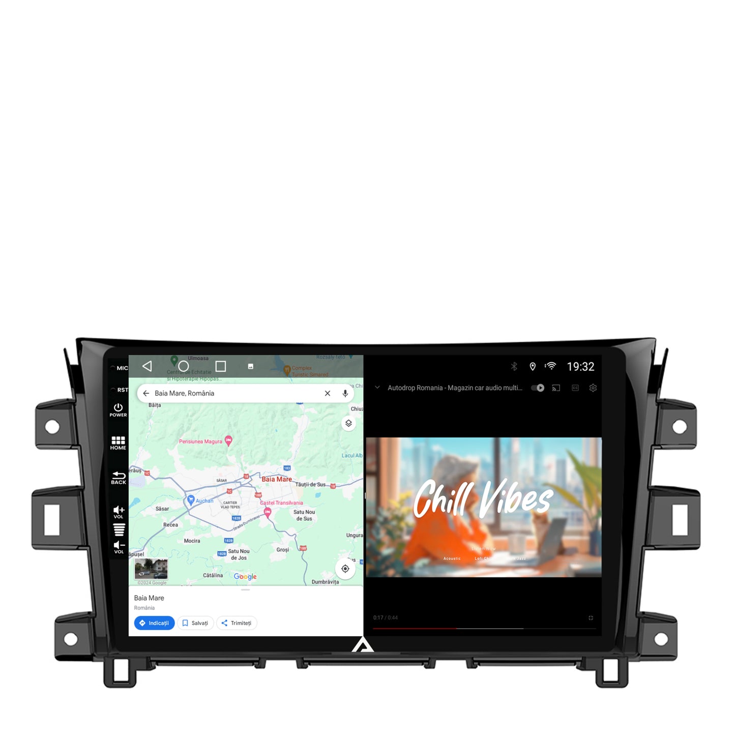 Navigatie Nissan Navara (2015+), Android, A-Octacore / 4GB RAM + 64GB ROM, 10.1 Inch - AD-BGA10004+AD-BGRKIT163