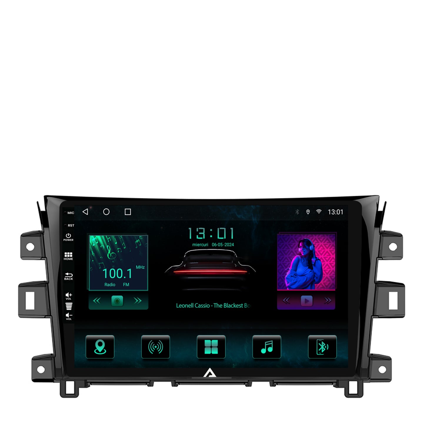 Navigatie Nissan Navara (2015+), Android, A-Octacore / 4GB RAM + 64GB ROM, 10.1 Inch - AD-BGA10004+AD-BGRKIT163