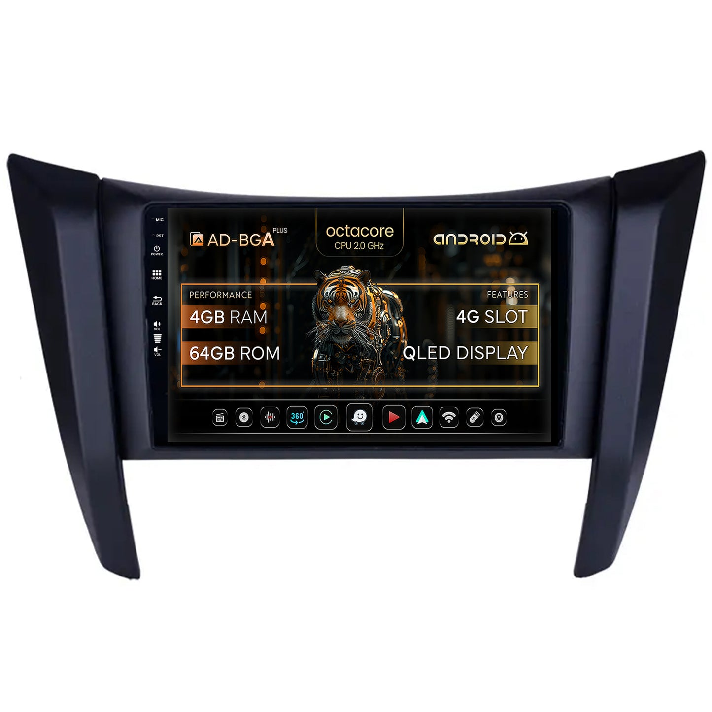 Navigatie Nissan Navara (2015+), Android, A-Octacore / 4GB RAM + 64GB ROM, 9 Inch - AD-BGA9004+AD-BGRKIT163v2