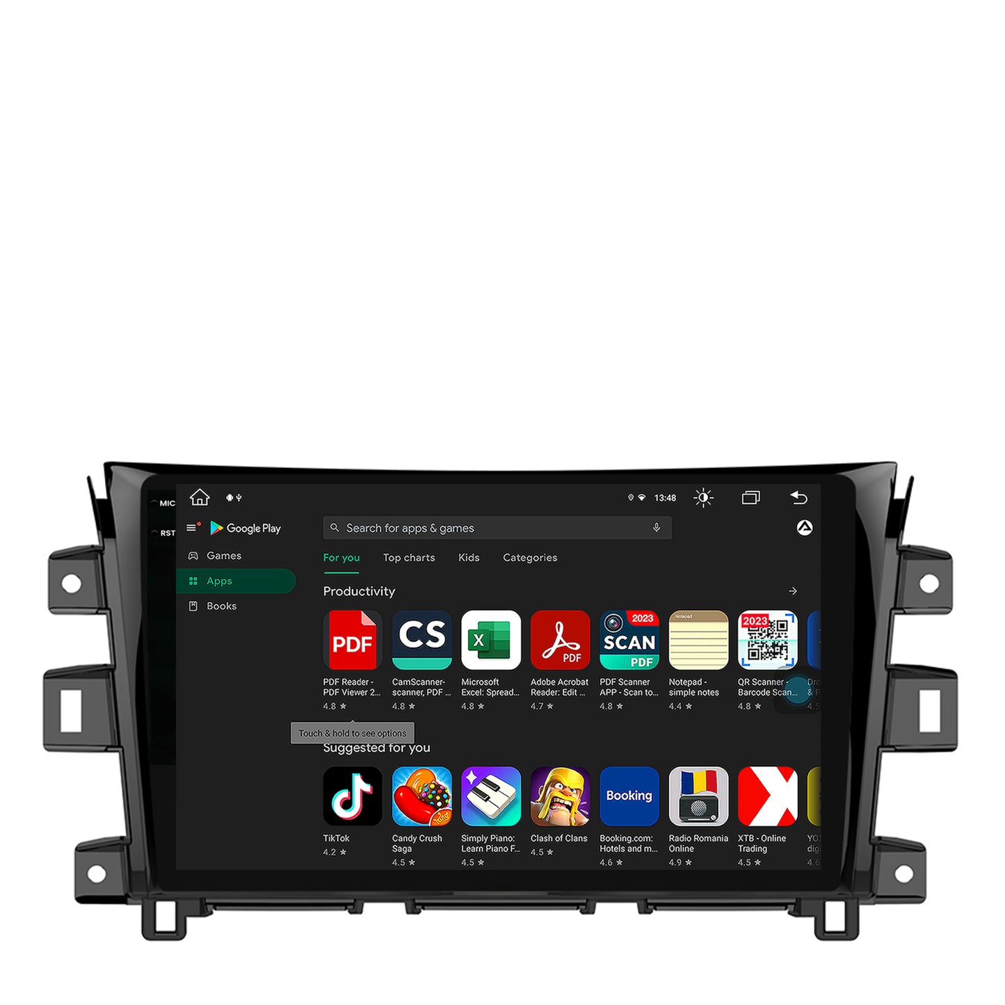Navigatie Nissan Navara (2015+), Android, V-Octacore / 4GB RAM + 64GB ROM, 10.36 Inch - AD-BGV10004+AD-BGRKIT163