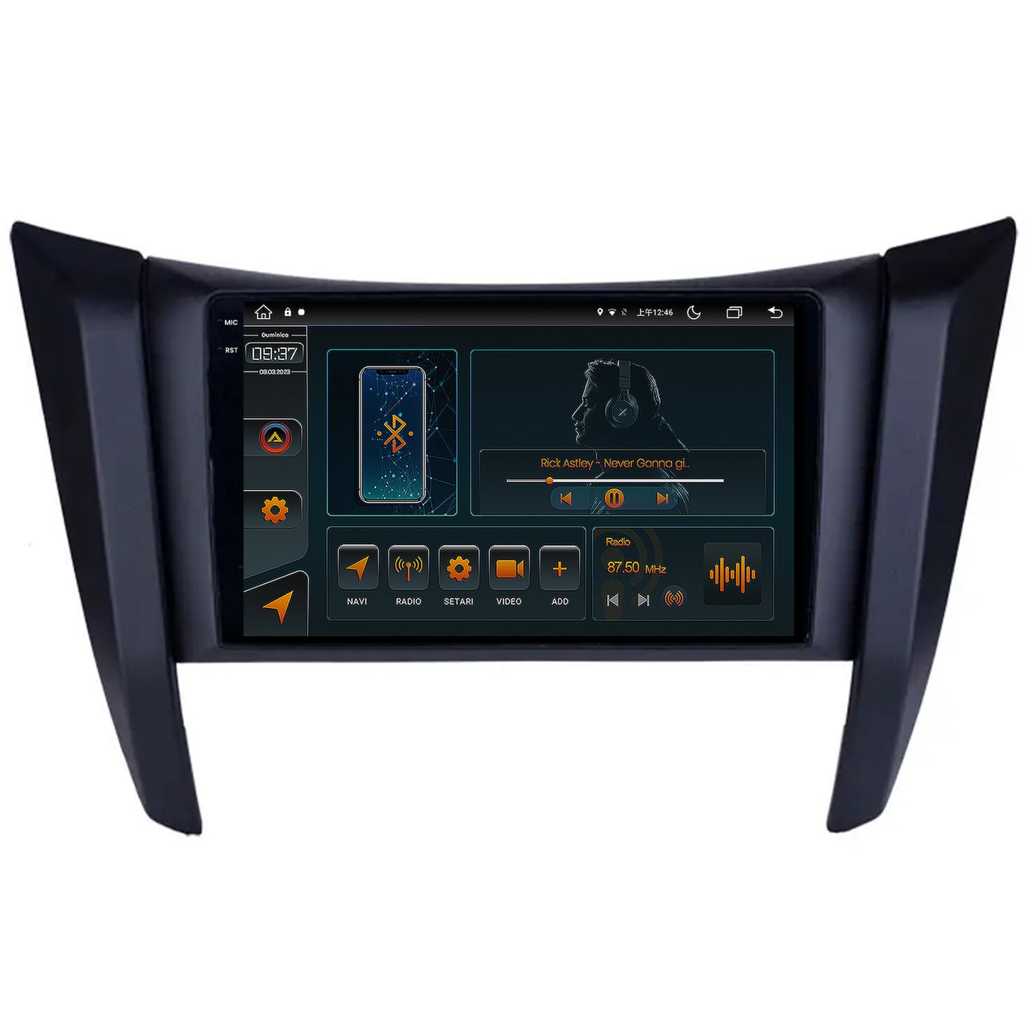 Navigatie Nissan Navara (2015+), Android, V-Octacore / 4GB RAM + 64GB ROM, 9.5 Inch - AD-BGV9004+AD-BGRKIT163v2