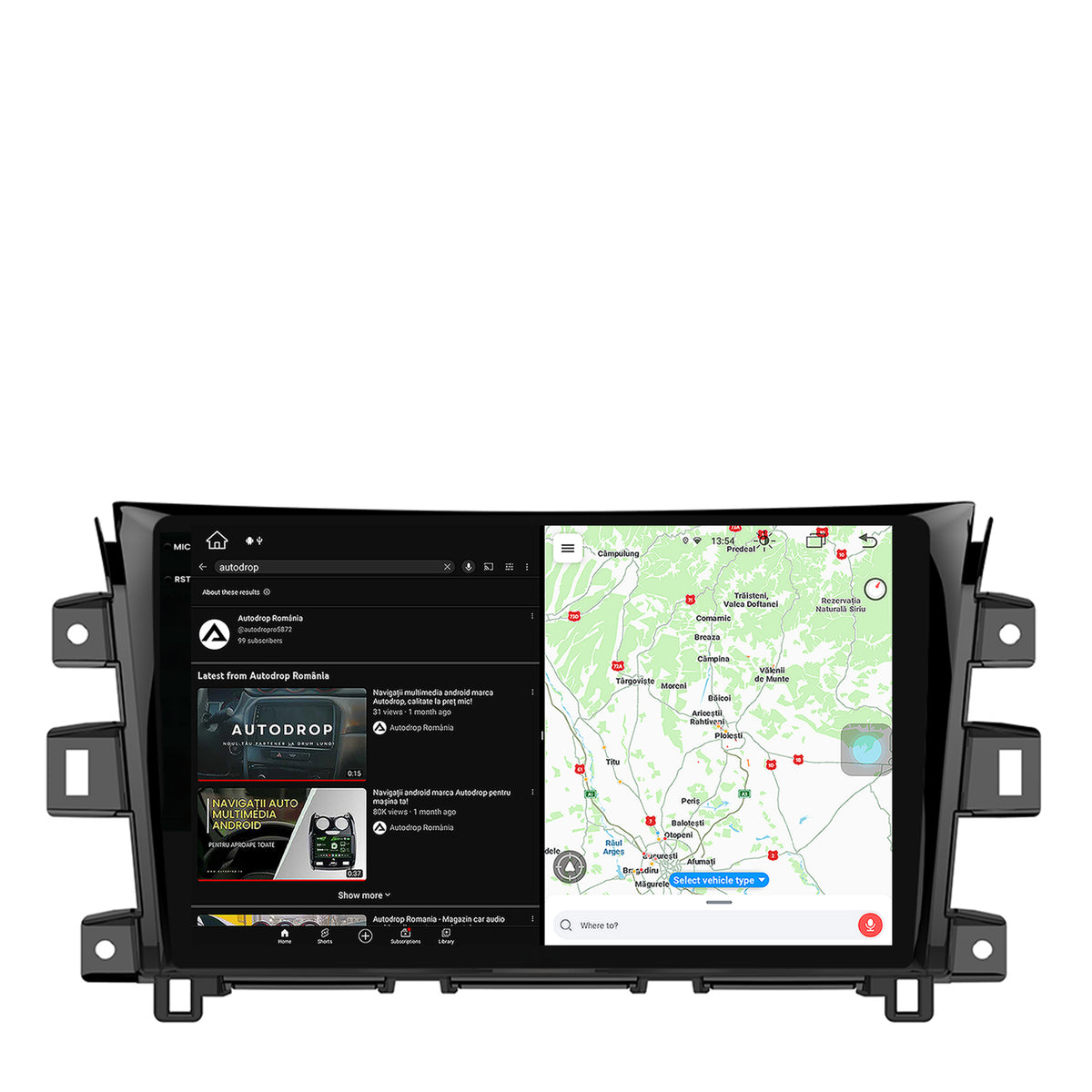 Navigatie Nissan Navara (2015+), Android, X-Octacore / 8GB RAM + 256GB ROM, 10.36 Inch - AD-BGX10008+AD-BGRKIT163