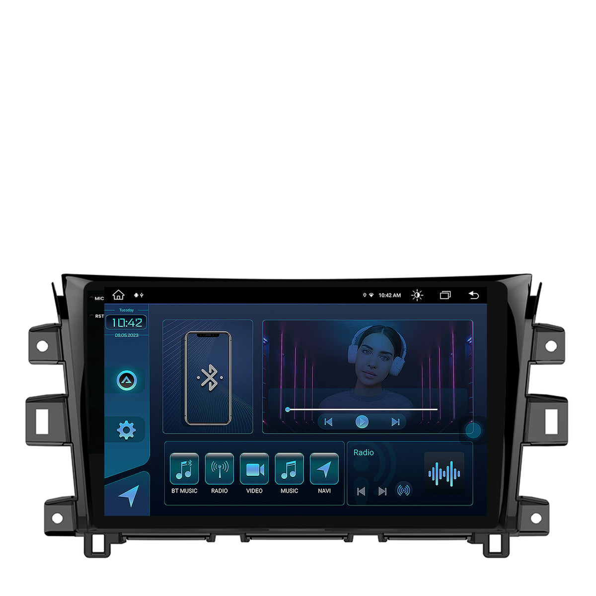 Navigatie Nissan Navara (2015+), Android, X-Octacore / 8GB RAM + 256GB ROM, 10.36 Inch - AD-BGX10008+AD-BGRKIT163