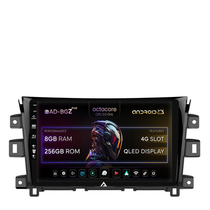 Navigatie Nissan Navara (2015+), Android, Z-Octacore / 8GB RAM + 256GB ROM, 10.1 Inch - AD-BGZ10008+AD-BGRKIT163