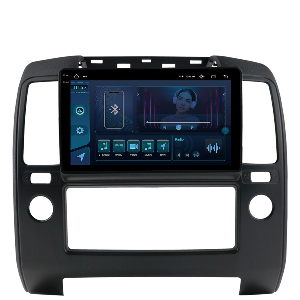 Navigatie Nissan navara, Android, X-Octacore / 8GB RAM + 256GB ROM, 9.5 Inch - AD-BGX9008+AD-BGRKIT170