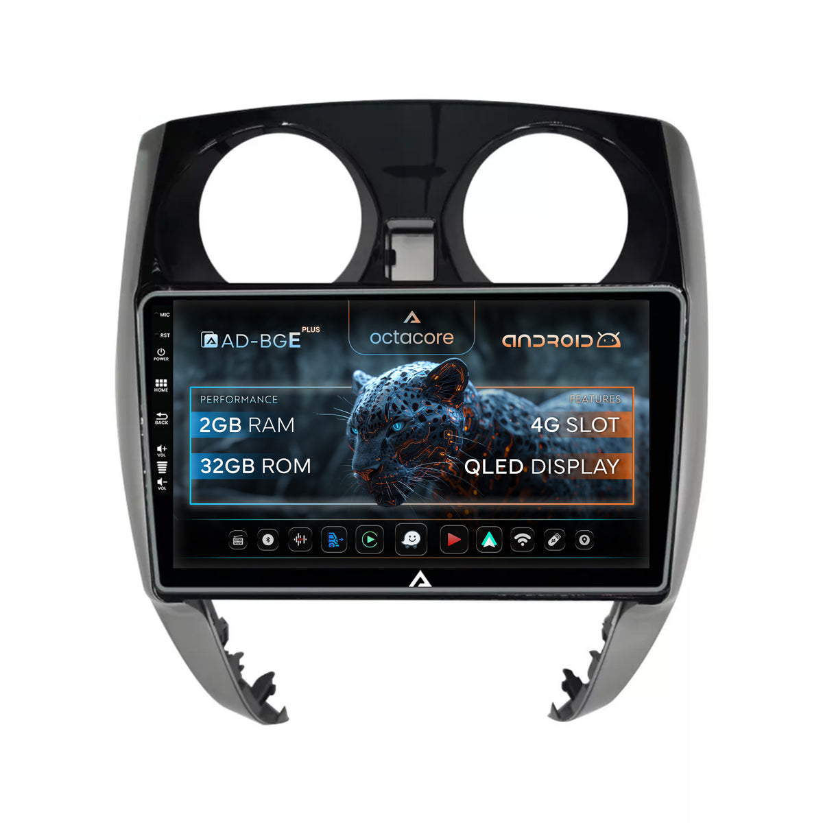 Navigatie Nissan Note (2012-2019), Android, E-Octacore / 2GB RAM + 32GB ROM, 10.1 Inch - AD-BGE10002+AD-BGRKIT167