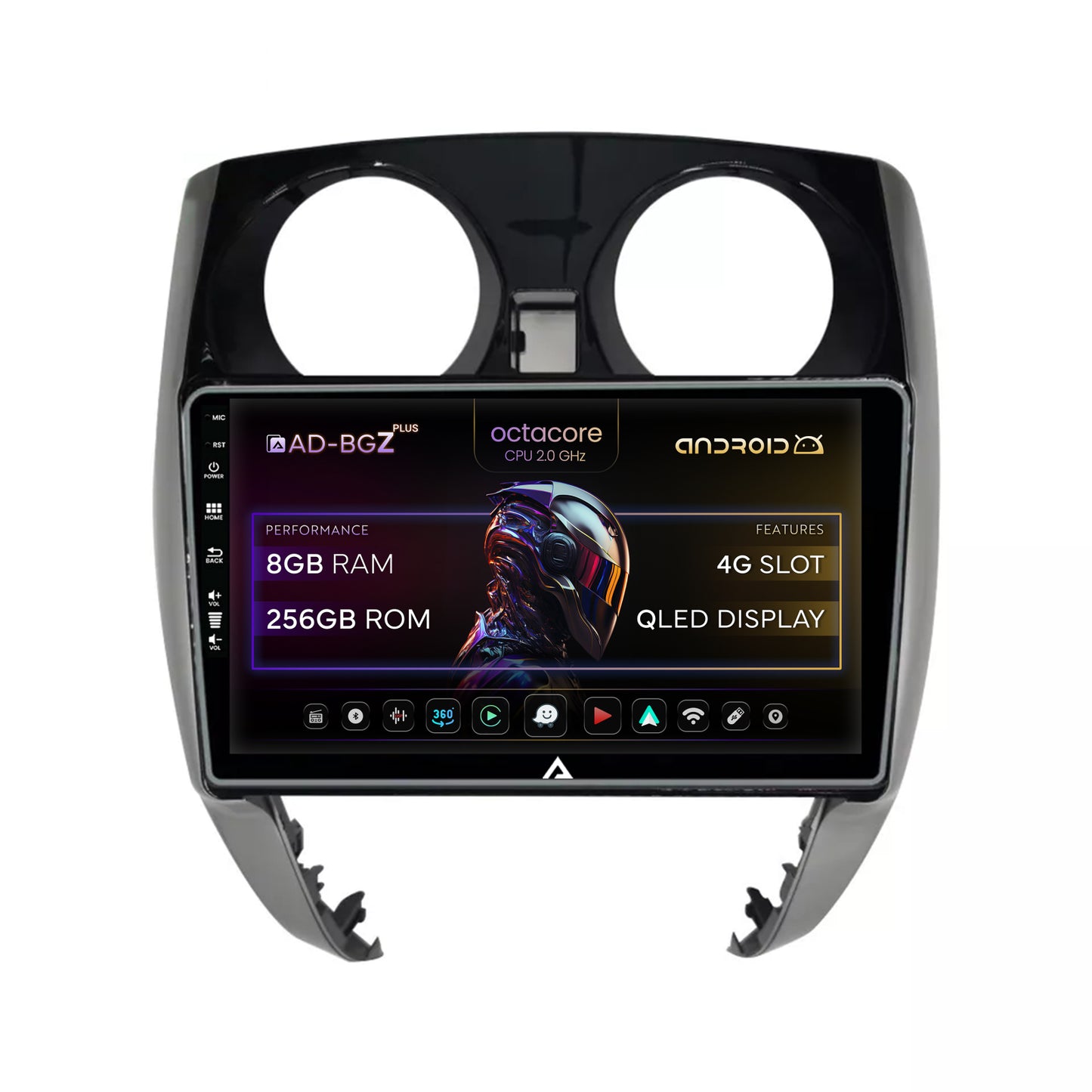 Navigatie Nissan Note (2012-2019), Android, Z-Octacore / 8GB RAM + 256GB ROM, 10.1 Inch - AD-BGZ10008+AD-BGRKIT167