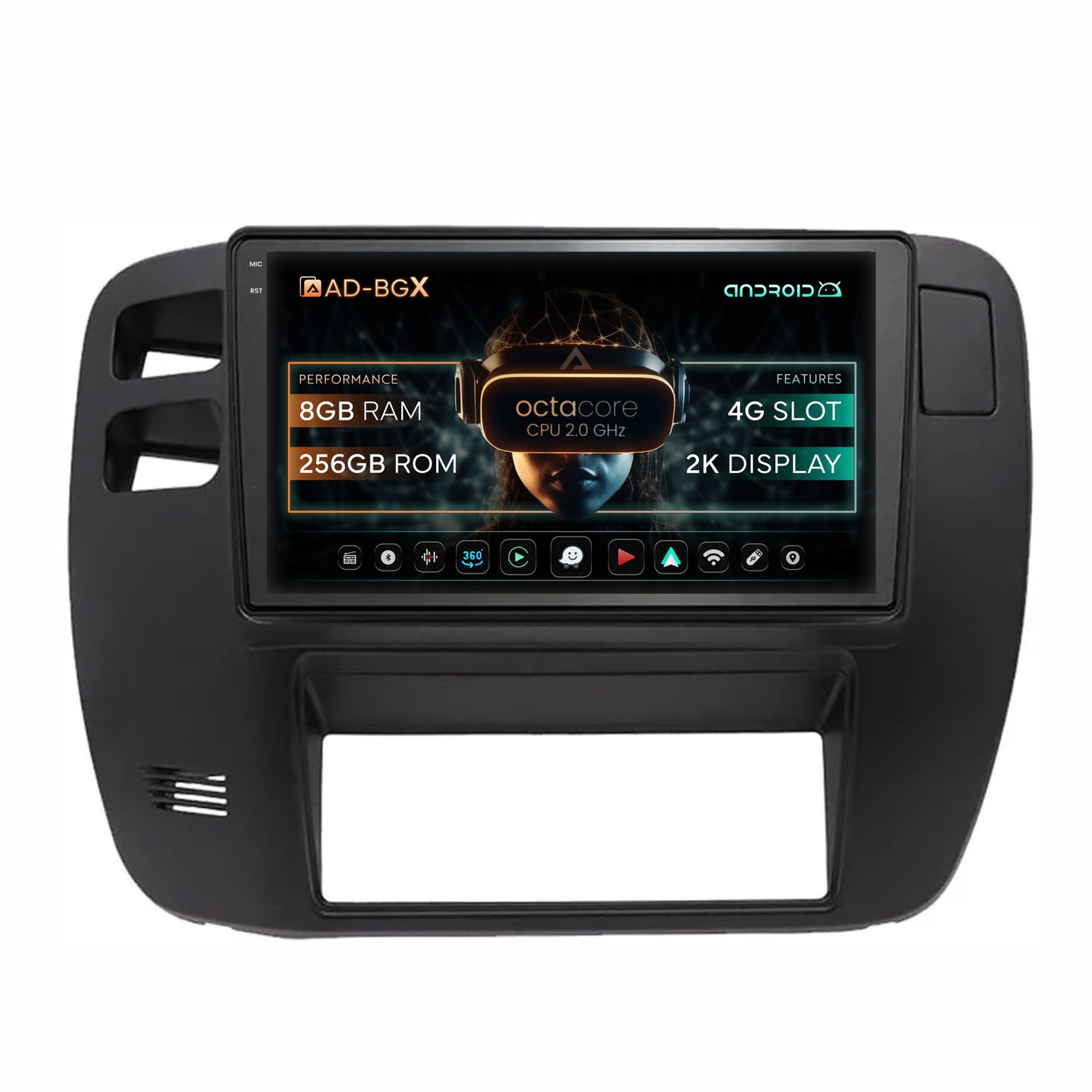Navigatie Nissan Patrol (2000-2005), Android, X-Octacore / 8GB RAM + 256GB ROM, 9.5 Inch - AD-BGX9008+AD-BGRKIT166