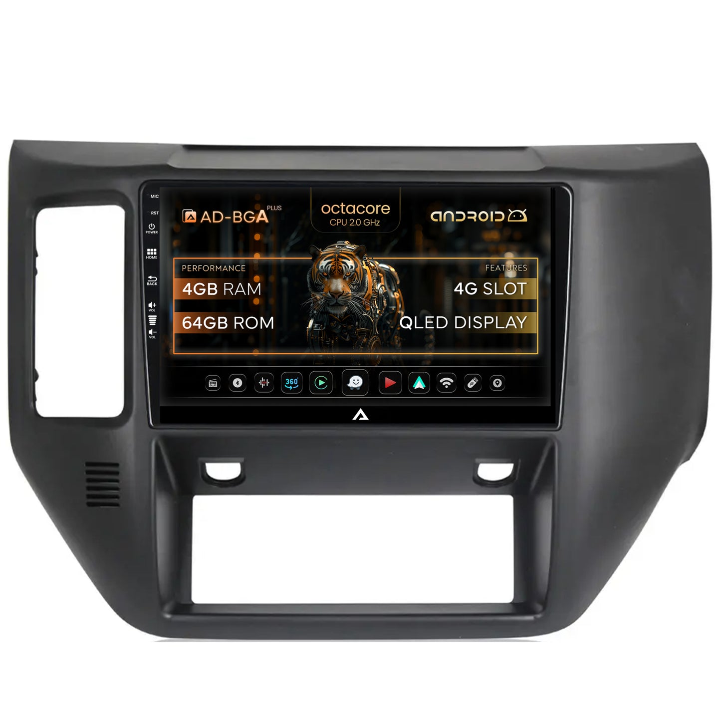Navigatie Nissan Patrol (2004-2012), Android, A-Octacore / 4GB RAM + 64GB ROM, 9 Inch - AD-BGA9004+AD-BGRKIT166V2