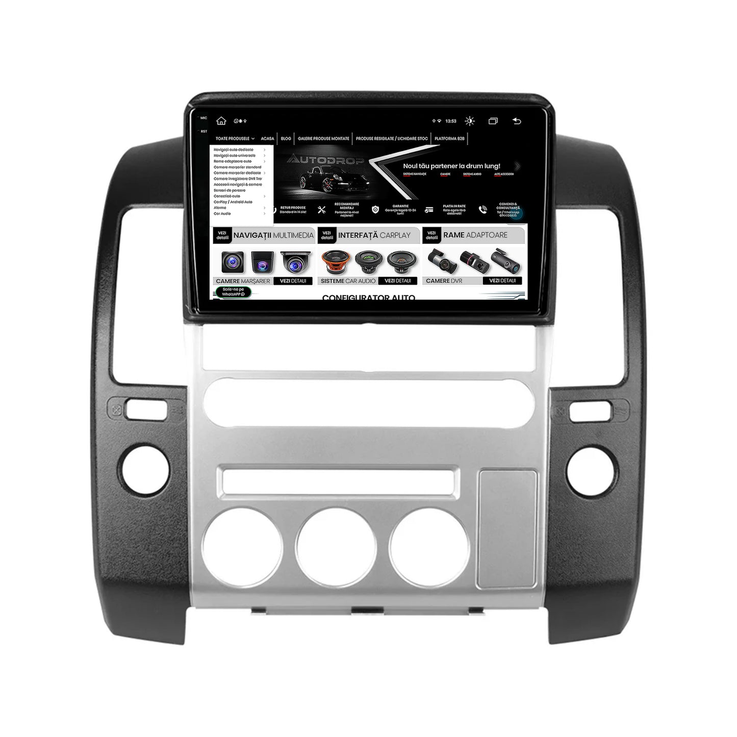 Navigatie Nissan Pathfinder-Navara (2004-2014), Android, V-Octacore / 4GB RAM + 64GB ROM, 9.5 Inch - AD-BGV9004+AD-BGRKIT170V2
