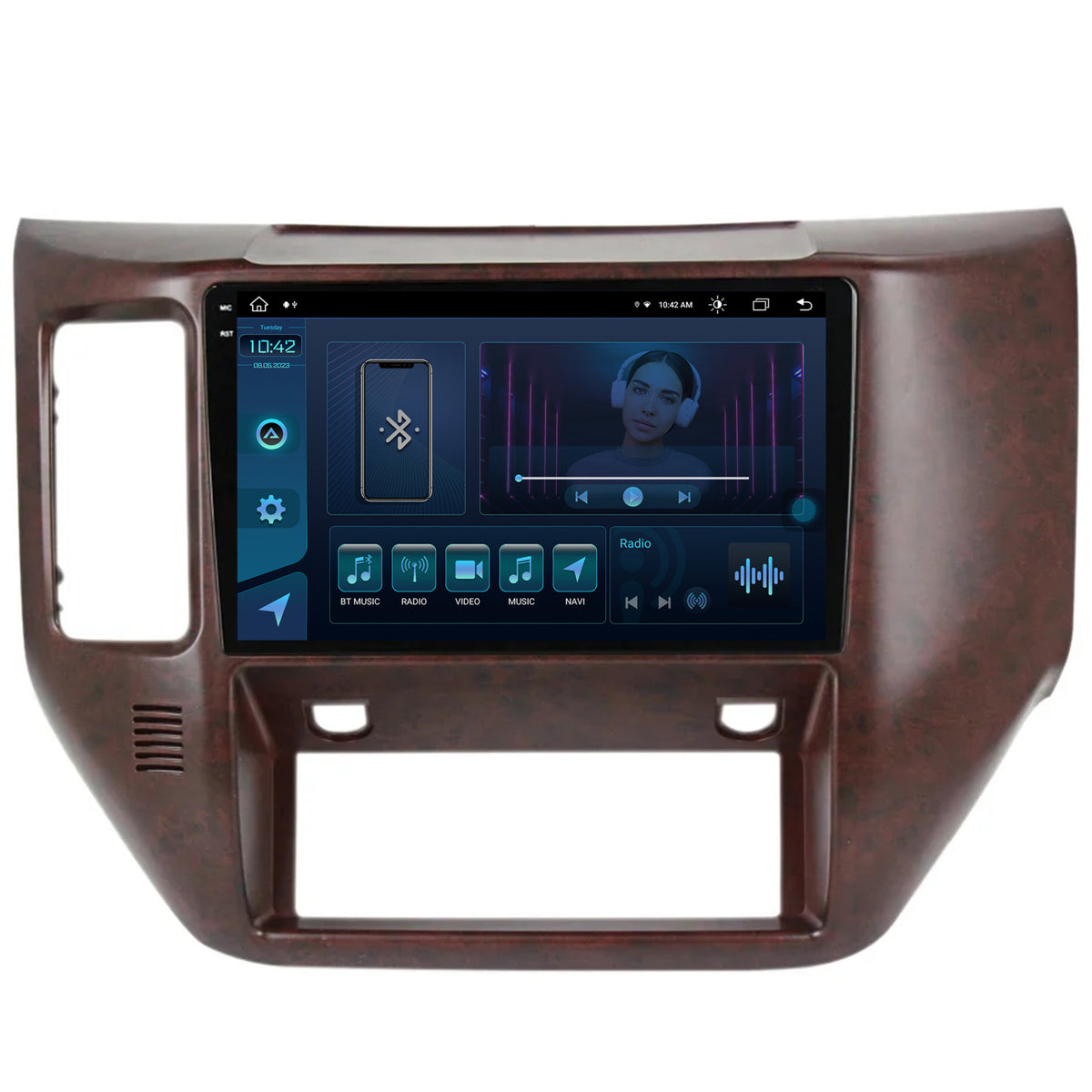 Navigatie Nissan Patrol (2004-2012), Android, X-Octacore / 8GB RAM + 256GB ROM, 9.5 Inch - AD-BGX9008+AD-BGRKIT166V3