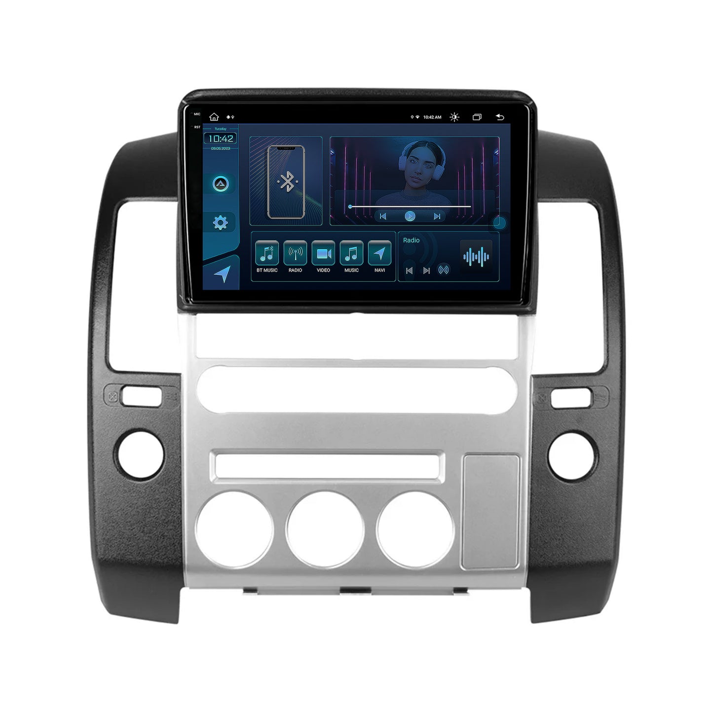 Navigatie Nissan Pathfinder-Navara (2004-2014), Android, X-Octacore / 8GB RAM + 256GB ROM, 9.5 Inch - AD-BGX9008+AD-BGRKIT170V2