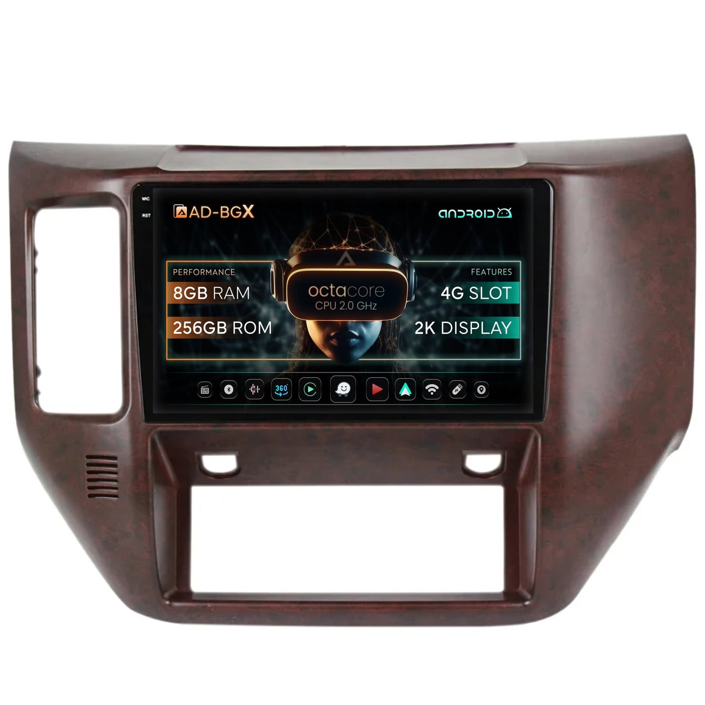 Navigatie Nissan Patrol (2004-2012), Android, X-Octacore / 8GB RAM + 256GB ROM, 9.5 Inch - AD-BGX9008+AD-BGRKIT166V3
