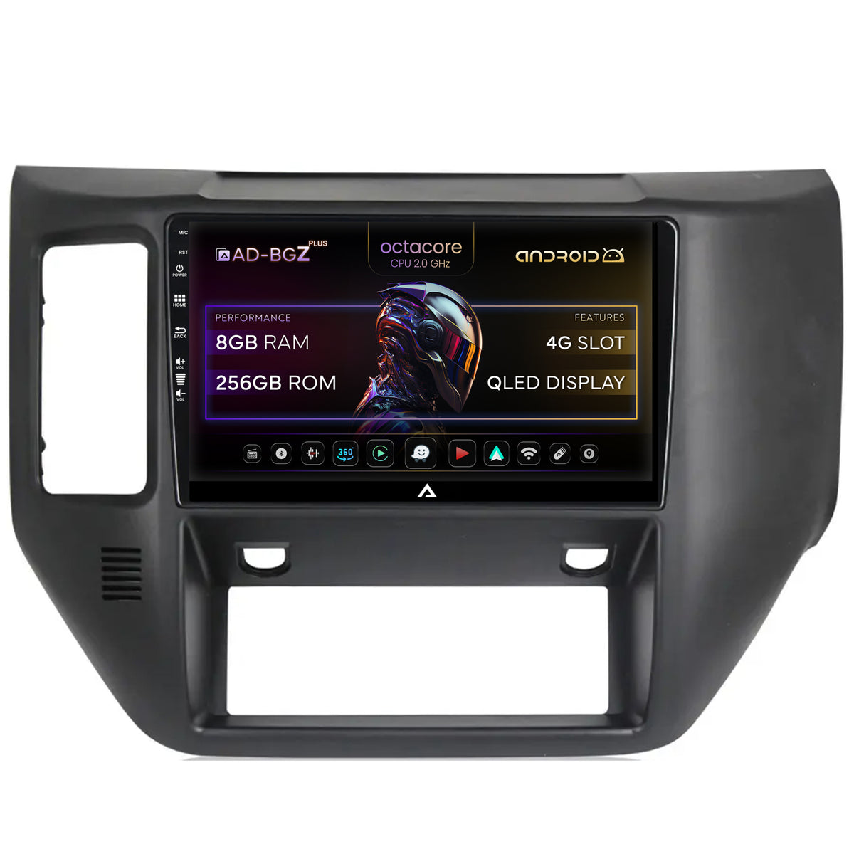 Navigatie Nissan Patrol (2004-2012), Android, Z-Octacore / 8GB RAM + 256GB ROM, 9 Inch - AD-BGZ9008+AD-BGRKIT166V2