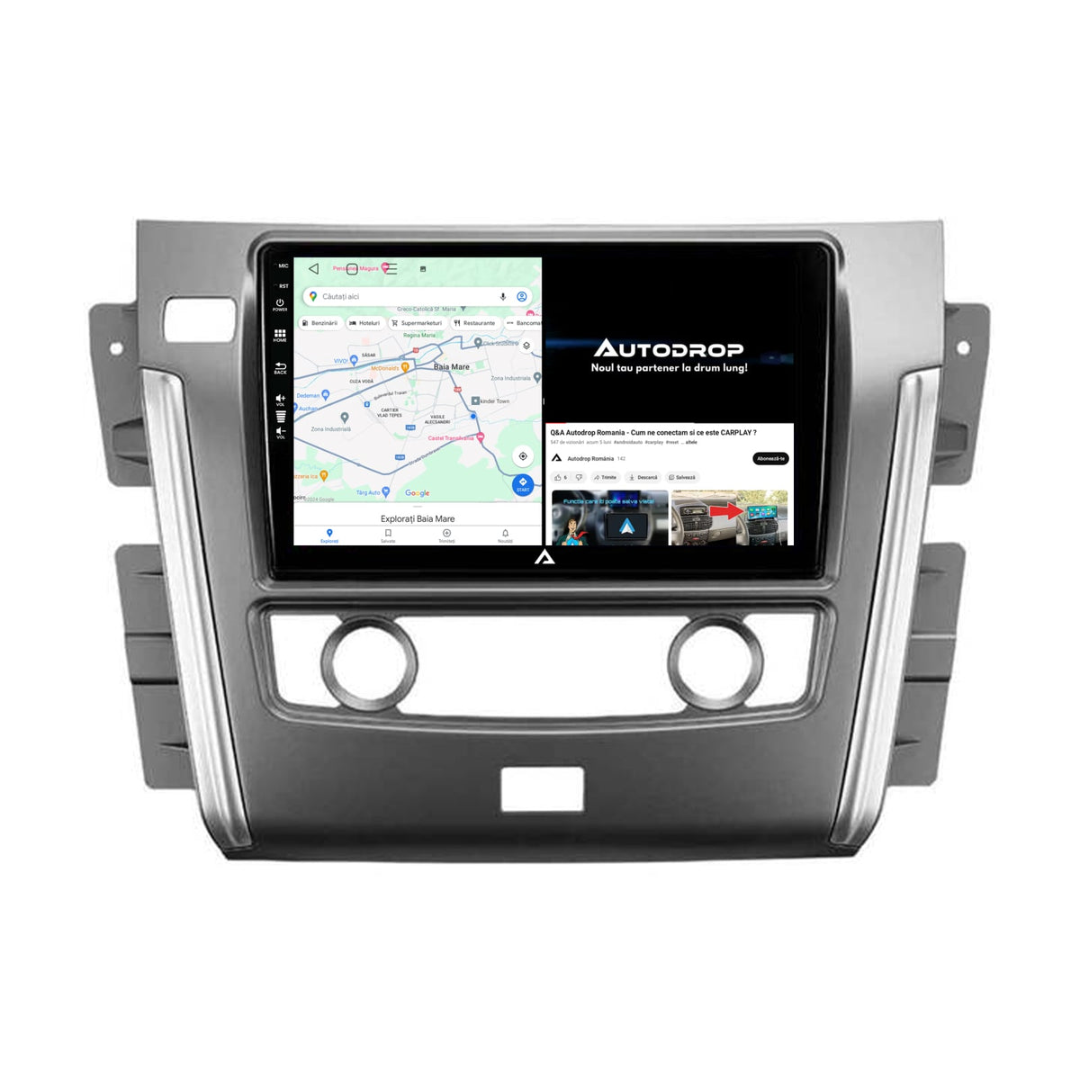 Navigatie Nissan Patrol (2012-2020), Android, P-Octacore / 2GB RAM + 32GB ROM, 10.1 Inch - AD-BGP10002+AD-BGRKIT164