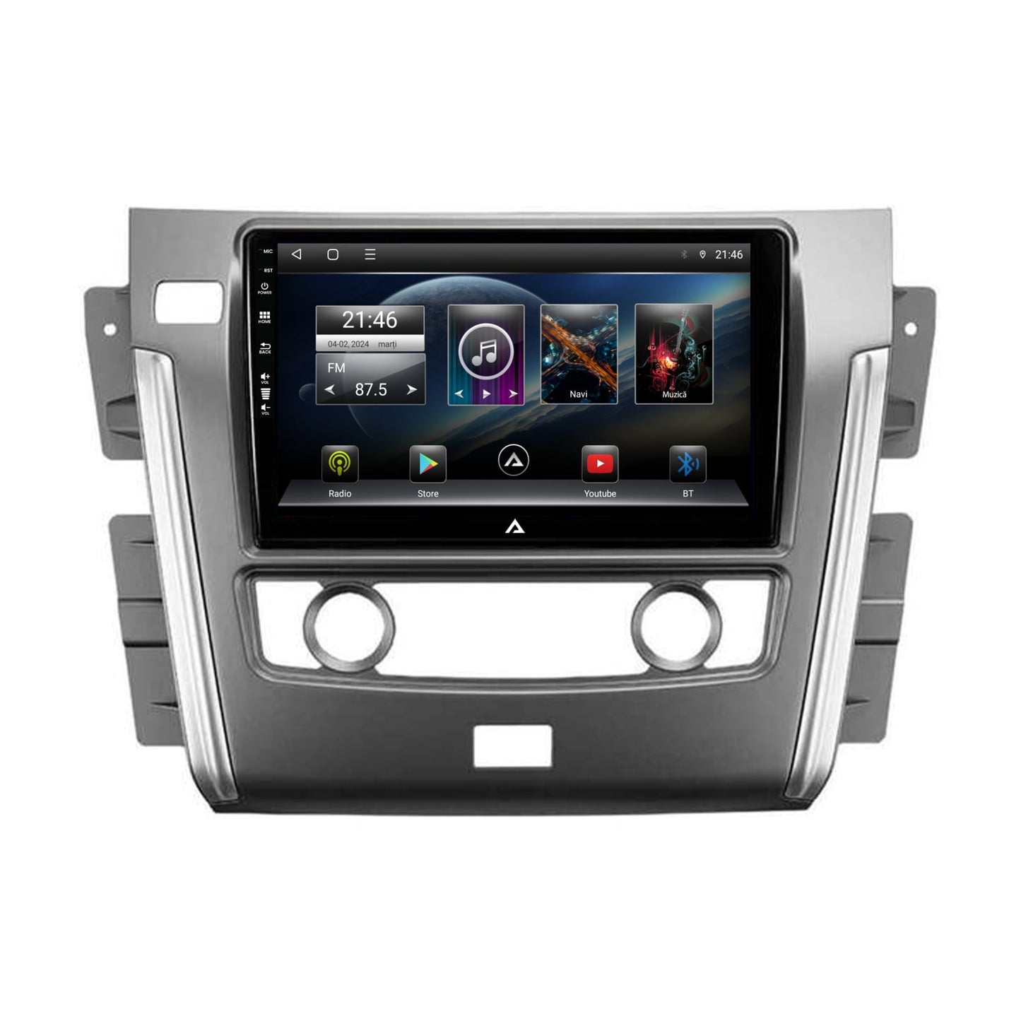 Navigatie Nissan Patrol (2012-2020), Android, P-Octacore / 2GB RAM + 32GB ROM, 10.1 Inch - AD-BGP10002+AD-BGRKIT164