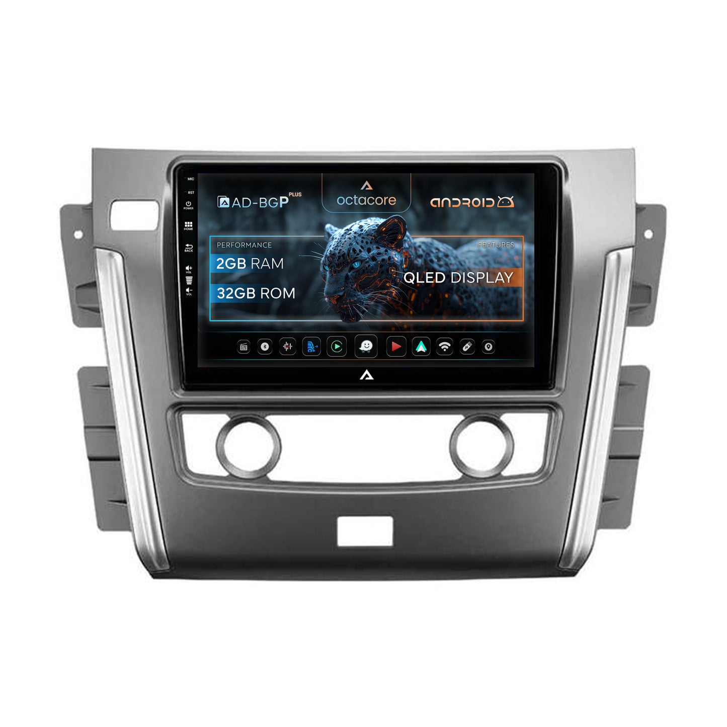 Navigatie Nissan Patrol (2012-2020), Android, P-Octacore / 2GB RAM + 32GB ROM, 10.1 Inch - AD-BGP10002+AD-BGRKIT164