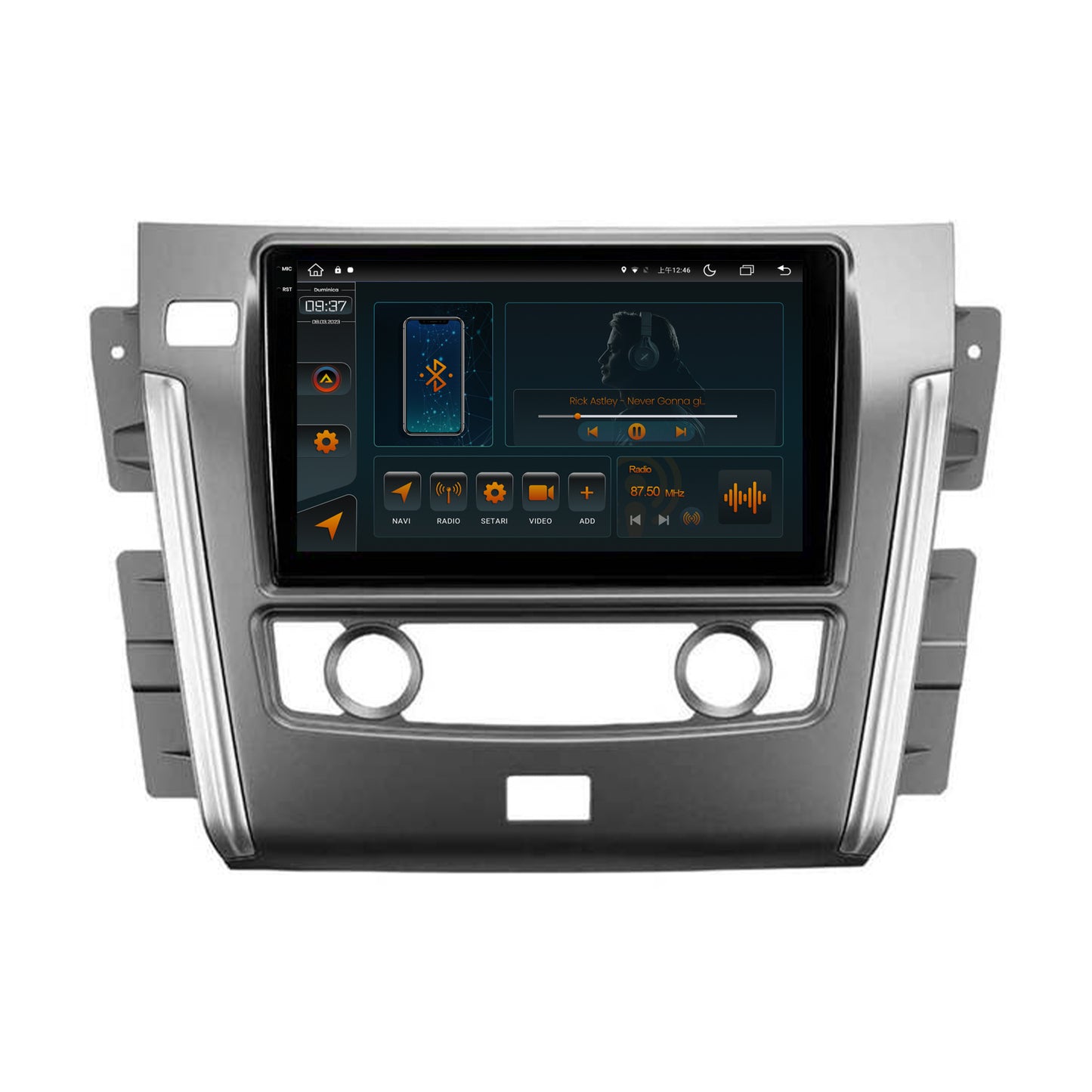 Navigatie Nissan Patrol (2012-2020), Android, V-Octacore / 4GB RAM + 64GB ROM, 10.36 Inch - AD-BGV10004+AD-BGRKIT164