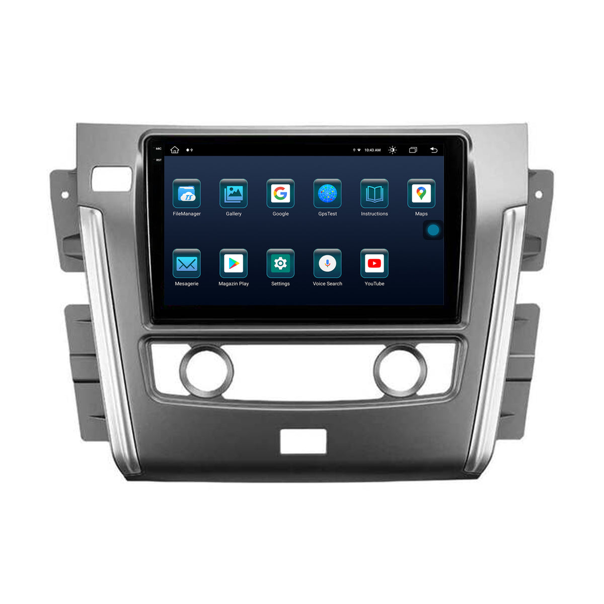 Navigatie Nissan Patrol (2012-2020), Android, X-Octacore / 8GB RAM + 256GB ROM, 10.36 Inch - AD-BGX10008+AD-BGRKIT164