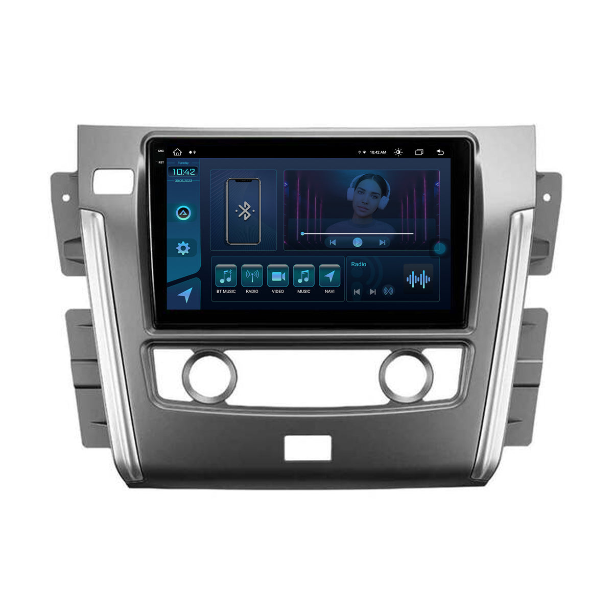 Navigatie Nissan Patrol (2012-2020), Android, X-Octacore / 8GB RAM + 256GB ROM, 10.36 Inch - AD-BGX10008+AD-BGRKIT164