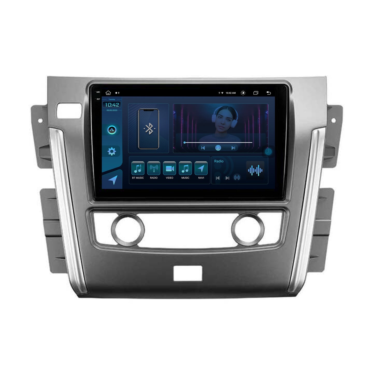 Navigatie Nissan Patrol (2012-2020), Android, X-Octacore / 8GB RAM + 256GB ROM, 10.36 Inch - AD-BGX10008+AD-BGRKIT164