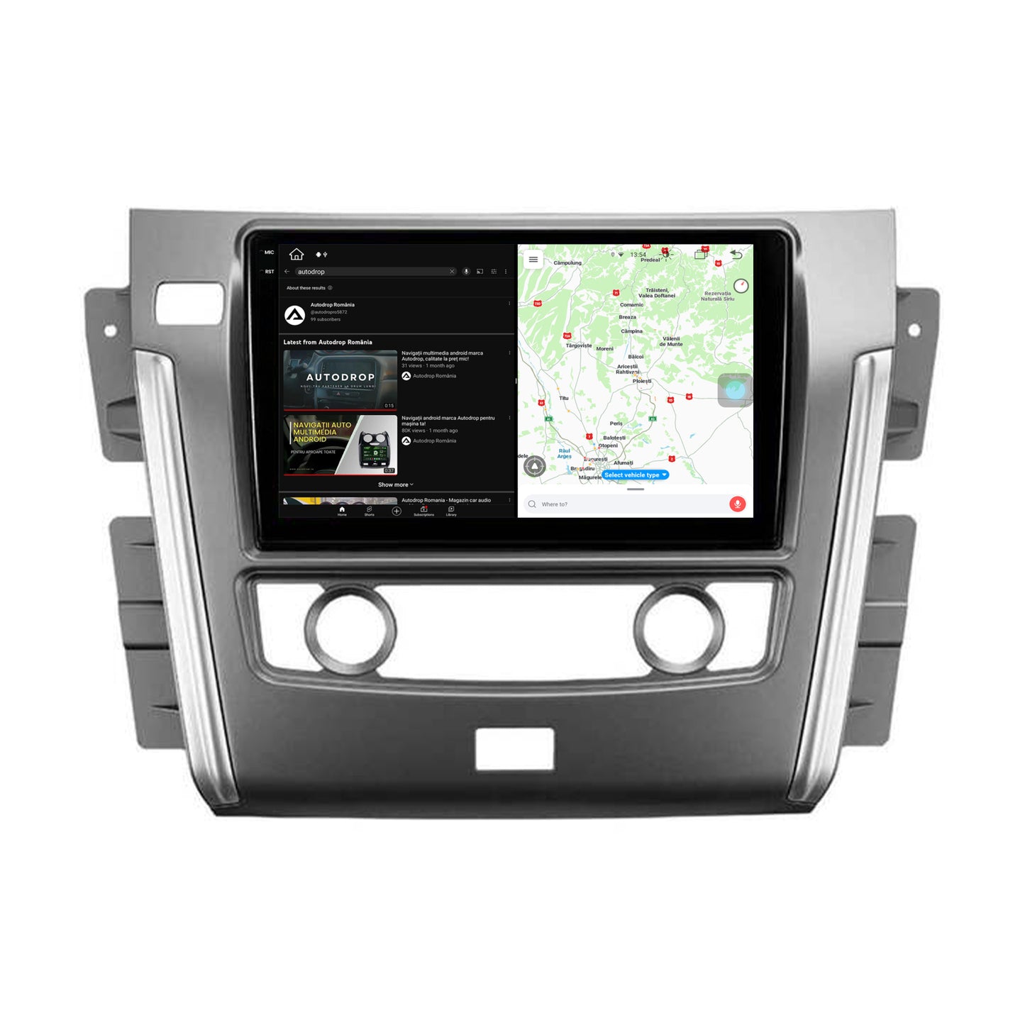 Navigatie Nissan Patrol (2012-2020), Android, X-Octacore / 8GB RAM + 256GB ROM, 10.36 Inch - AD-BGX10008+AD-BGRKIT164