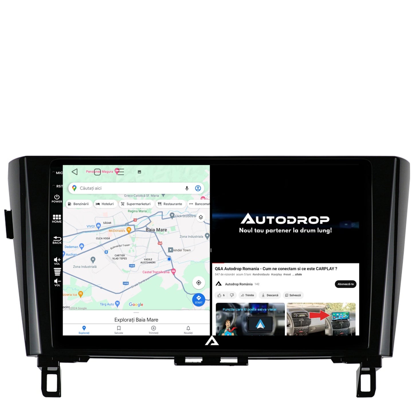Navigatie Nissan Qashqai / X-trail (2013-2020), Android, P-Octacore / 2GB RAM + 32GB ROM, 10.1 Inch - AD-BGP10002+AD-BGRKIT162