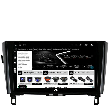 Navigatie Nissan Qashqai / X-Trail (2013+), Android, Z-Octacore / 8GB RAM + 256GB ROM, 10.1 Inch - AD-BGZ10008+AD-BGRKIT162