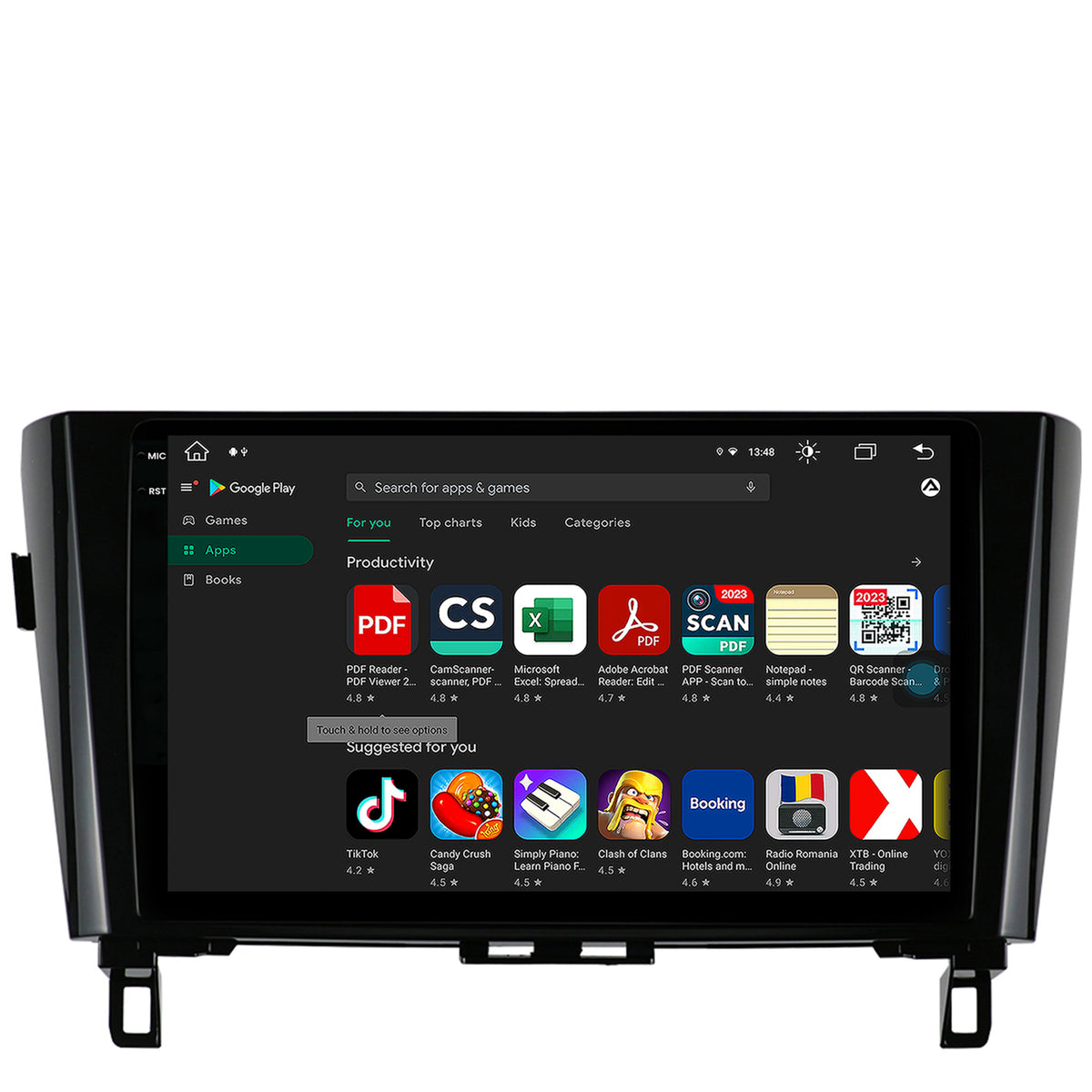 Navigatie Nissan Qashqai / X-Trail (2013+), Android, V-Octacore / 4GB RAM + 64GB ROM, 10.36 Inch - AD-BGV10004+AD-BGRKIT162
