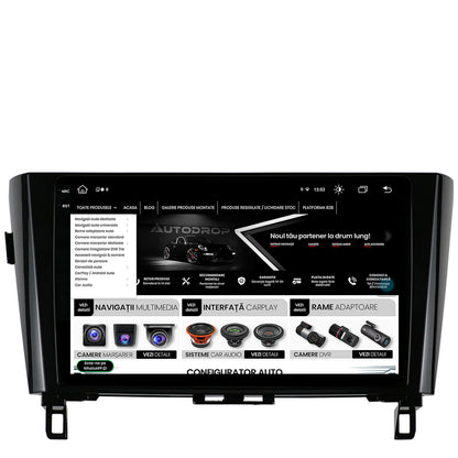 Navigatie Nissan Qashqai / X-Trail (2013+), Android, V-Octacore / 4GB RAM + 64GB ROM, 10.36 Inch - AD-BGV10004+AD-BGRKIT162