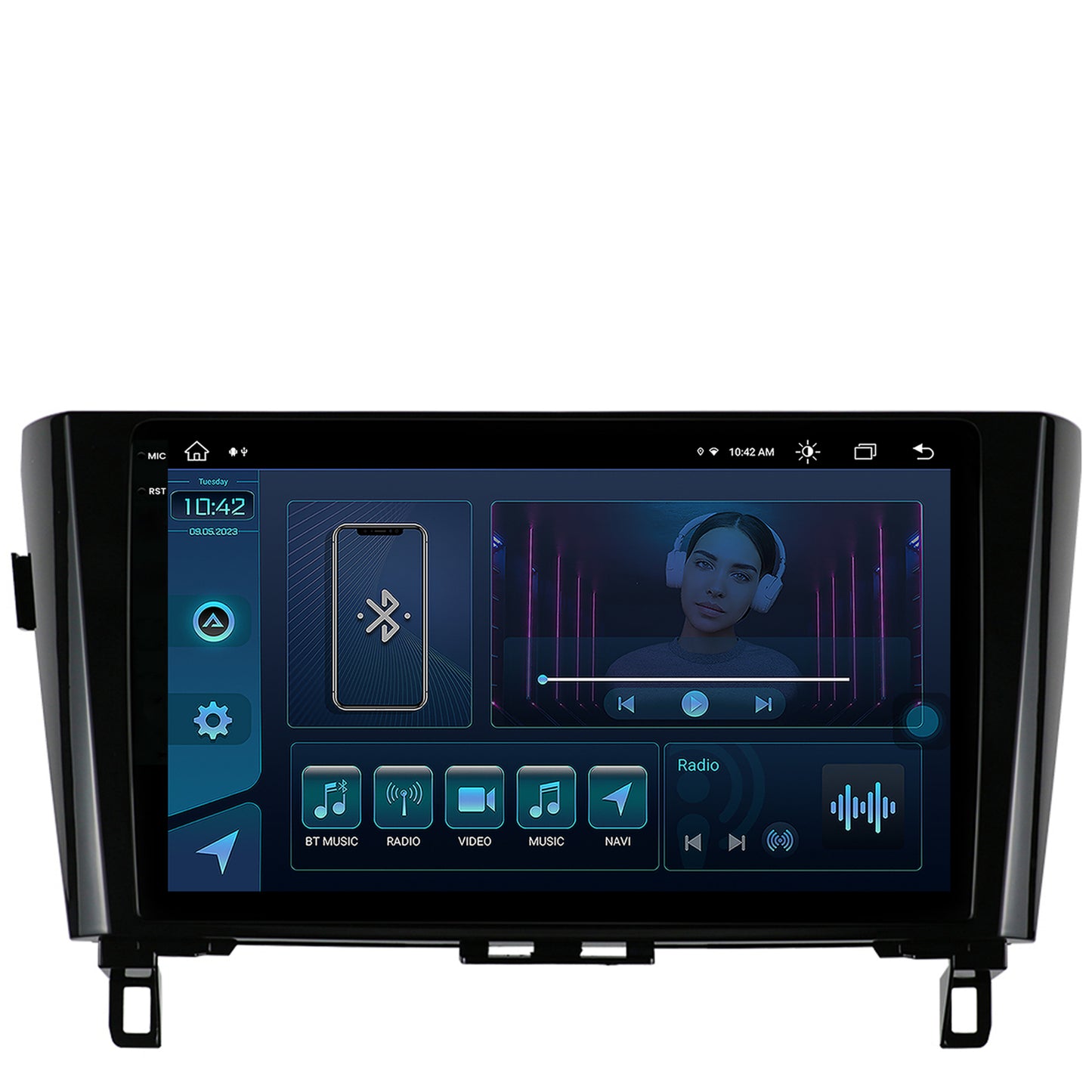 Navigatie Nissan Qashqai / X-Trail (2013+), Android, X-Octacore / 8GB RAM + 256GB ROM, 10.36 Inch - AD-BGX10008+AD-BGRKIT162