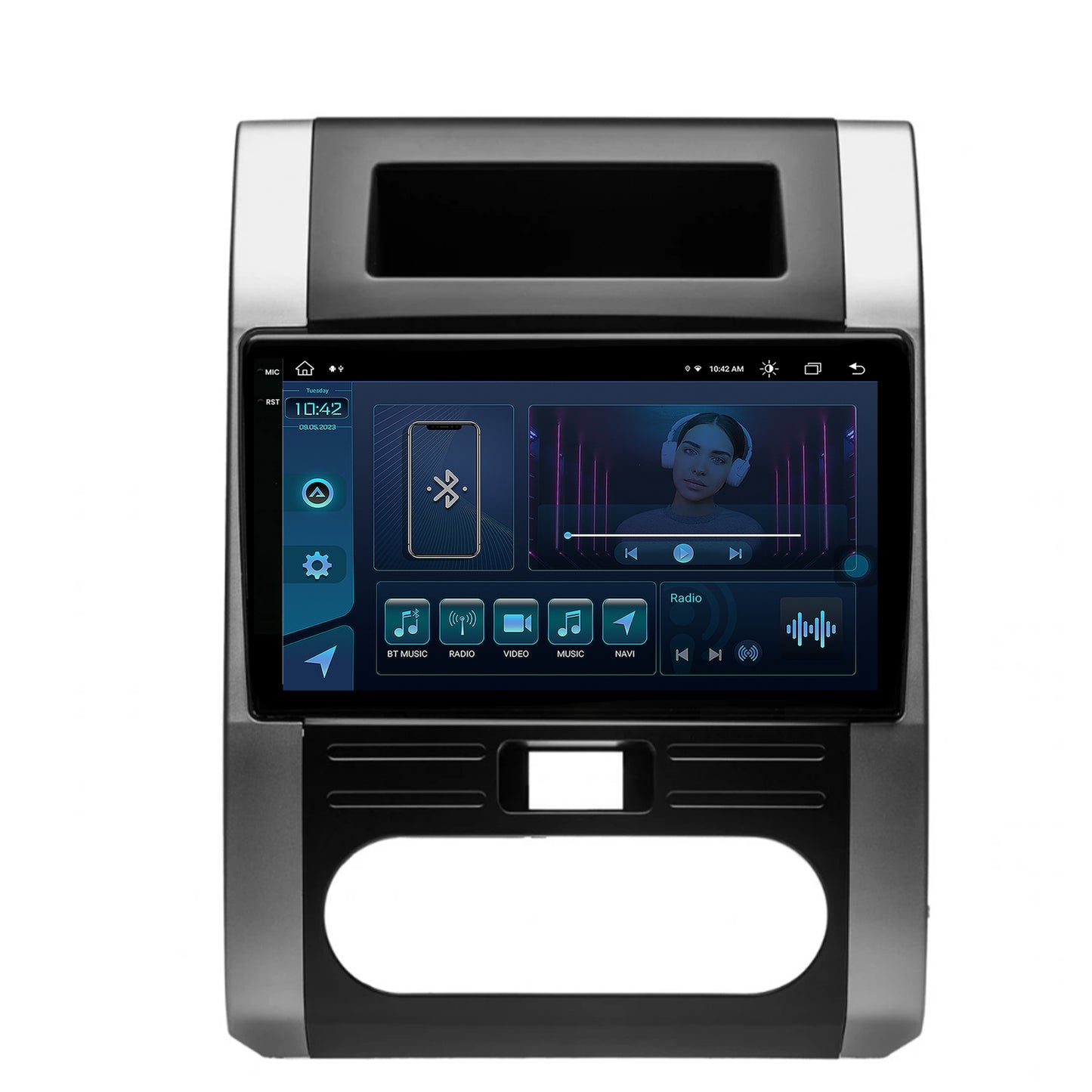 Navigatie Nissan X-Trail (2007-2013), Android, X-Octacore / 8GB RAM + 256GB ROM, 10.36 Inch - AD-BGX10008+AD-BGRKIT160