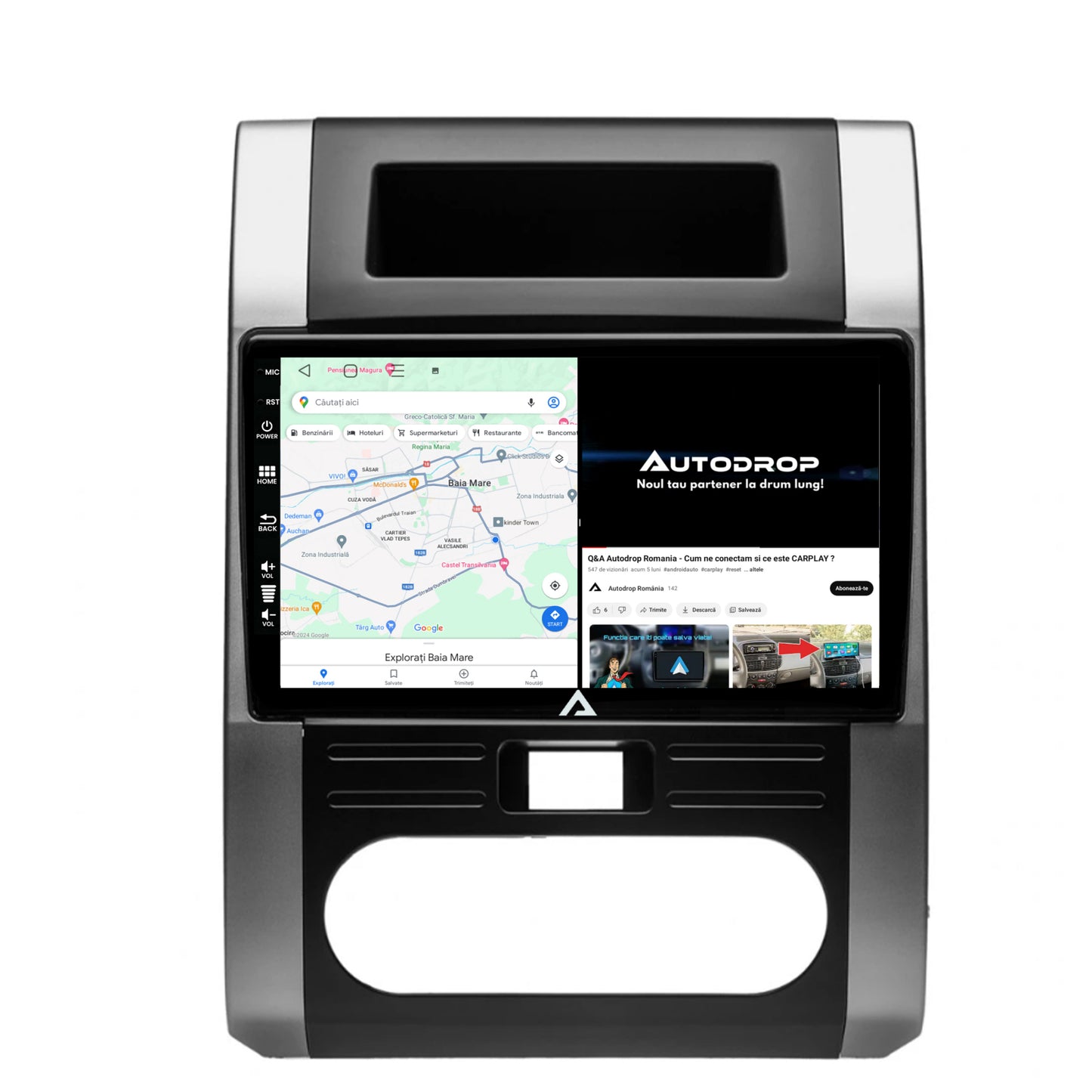 Navigatie Nissan X-Trail (2007-2015), Android, E-Octacore / 2GB RAM + 32GB ROM, 10.1 Inch - AD-BGE10002+AD-BGRKIT160