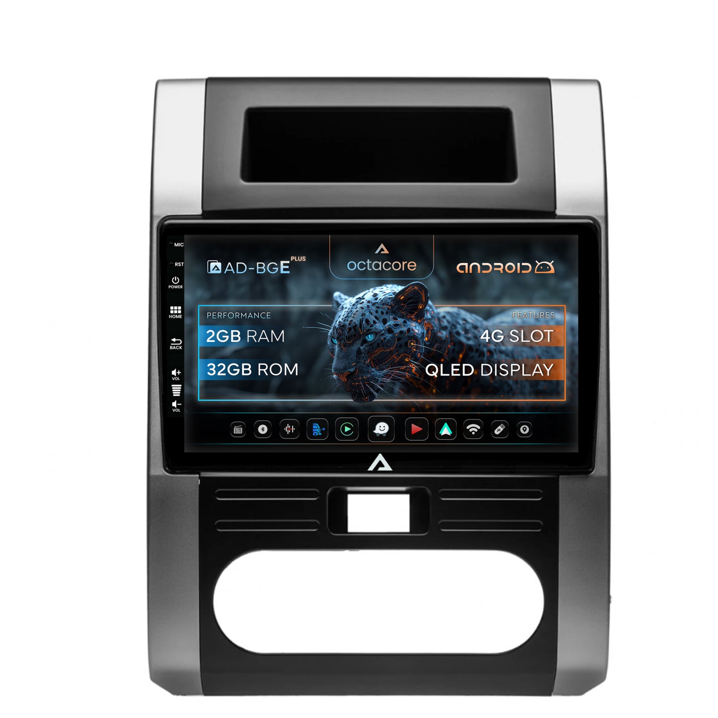 Navigatie Nissan X-Trail (2007-2015), Android, E-Octacore / 2GB RAM + 32GB ROM, 10.1 Inch - AD-BGE10002+AD-BGRKIT160