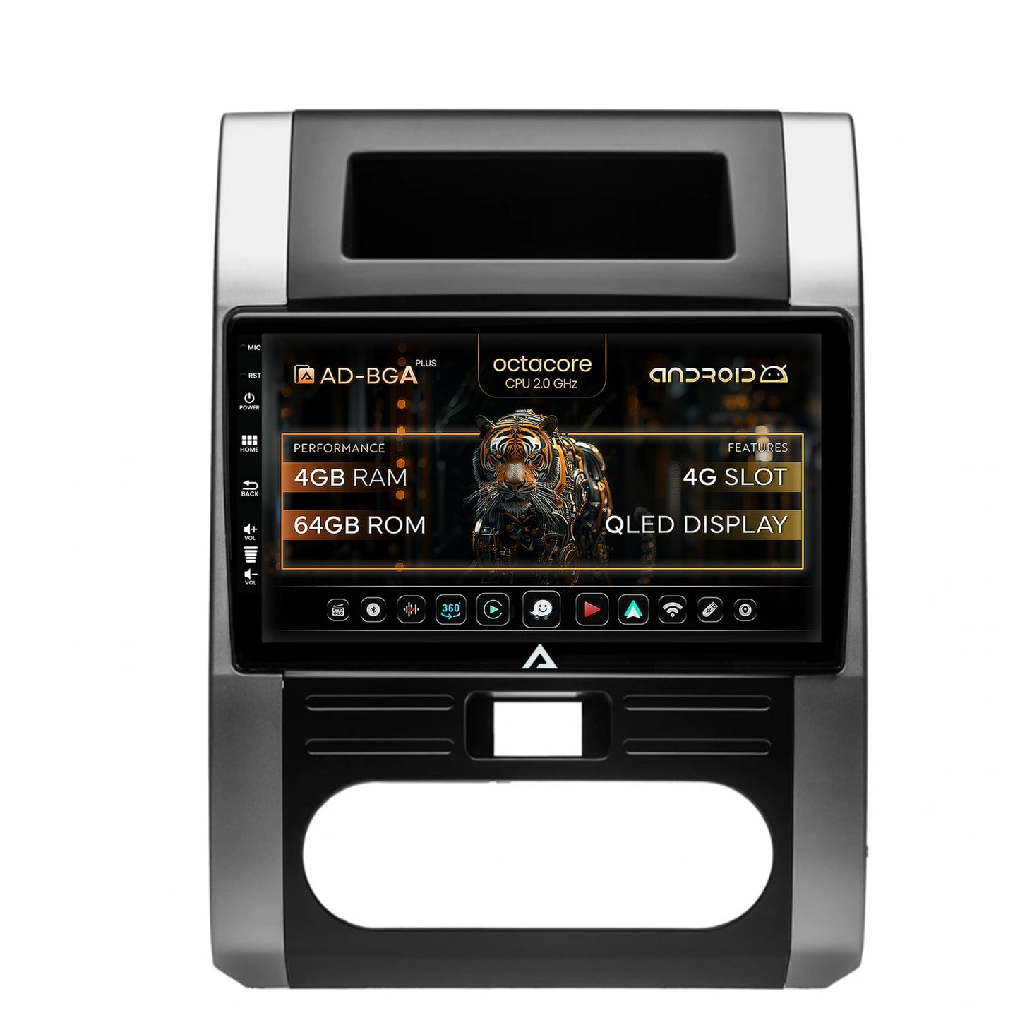Navigatie Nissan X-Trail (2007-2015), Android, A-Octacore / 4GB RAM + 64GB ROM, 10.1 INCH - AD-BGA10004+AD-BGRKIT160