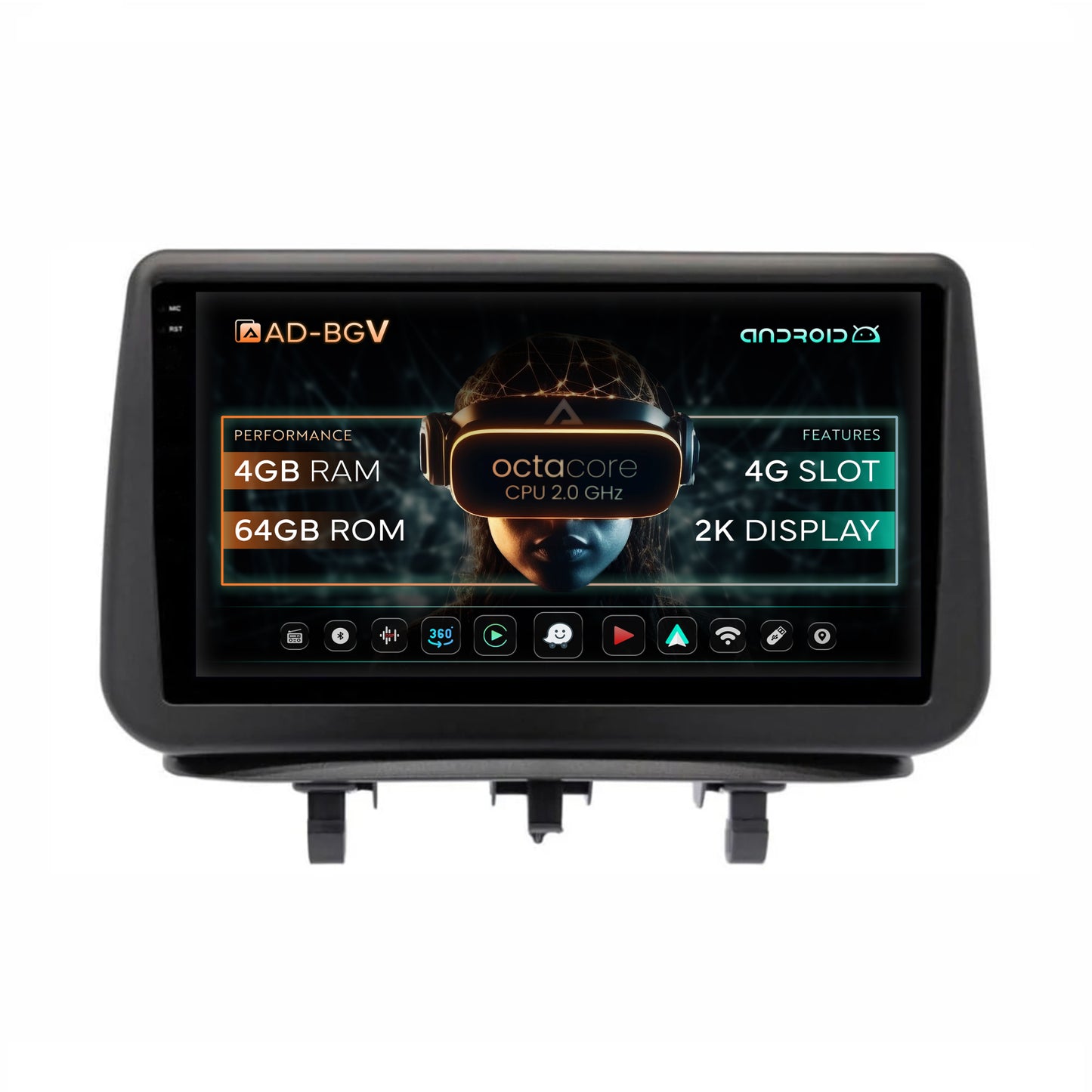 Navigatie Ope Meriva (2010-2017), Android, V-Octacore / 4GB RAM + 64GB ROM, 9.5 Inch - AD-BGV9004+AD-BGRKIT366