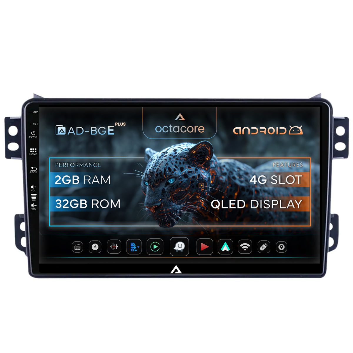 Navigatie Opel Agila / Suzuki Splash (2007-2014), Android, E-Octacore / 2GB RAM + 32GB ROM, 9 Inch - AD-BGE9002+AD-BGRKIT388V2