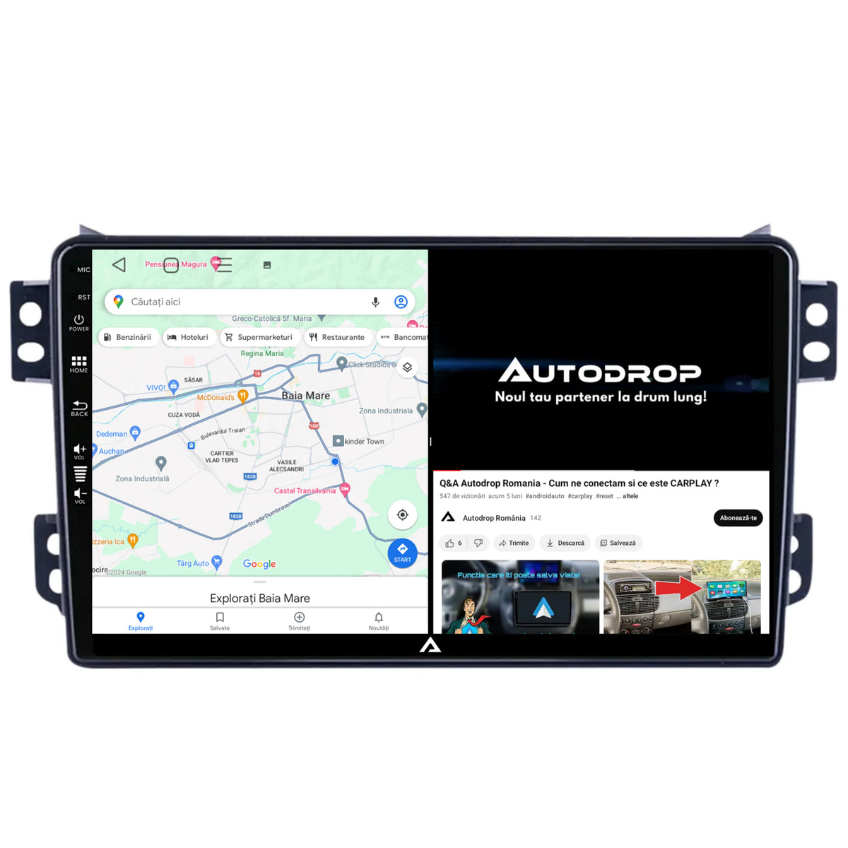 Navigatie Opel Agila / Suzuki Splash (2007-2014), Android, A-Octacore / 4GB RAM + 64GB ROM, 9 Inch - AD-BGA9004+AD-BGRKIT388V2