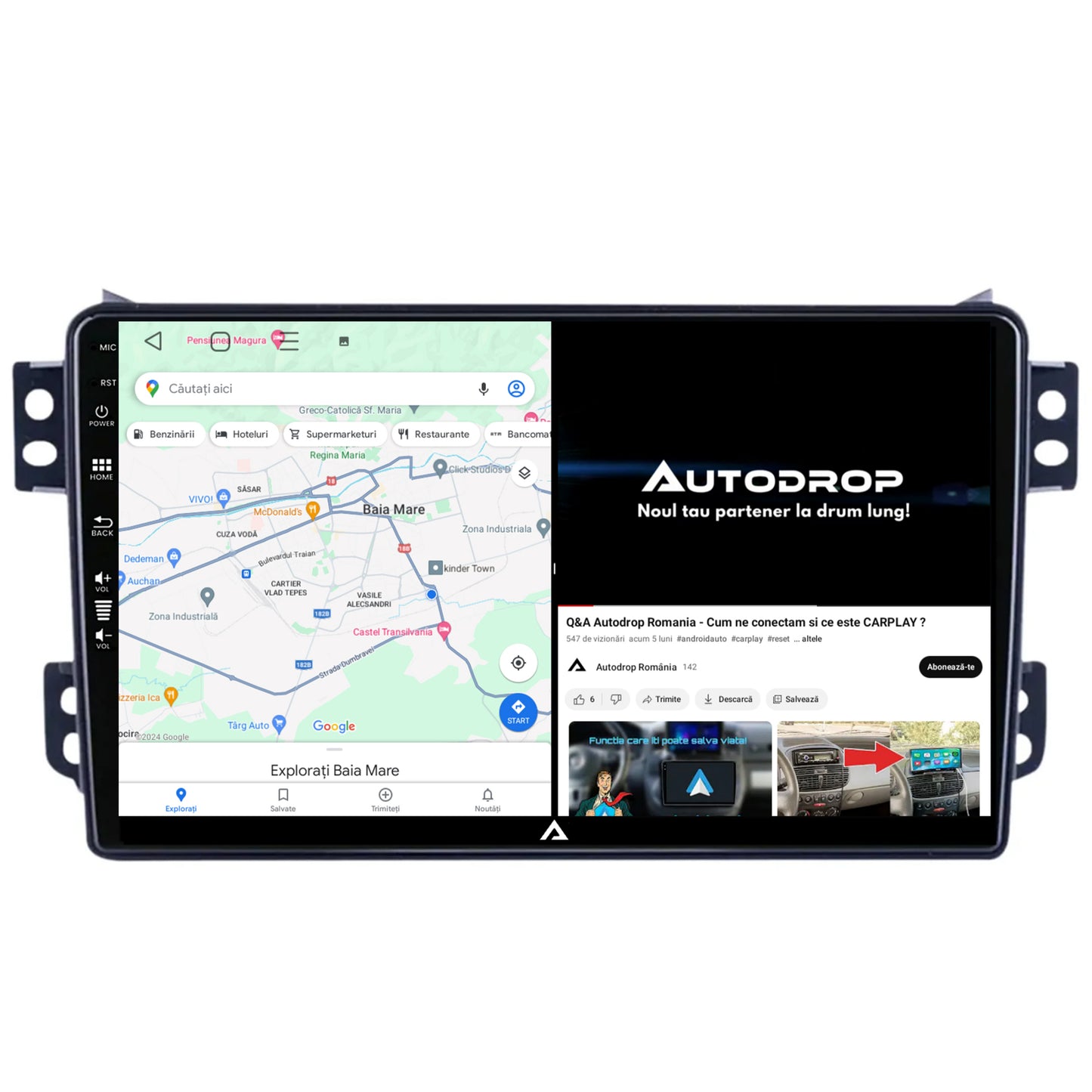 Navigatie Opel Agila / Suzuki Splash (2007-2014), Android, A-Octacore / 4GB RAM + 64GB ROM, 9 Inch - AD-BGA9004+AD-BGRKIT388V2