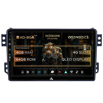 Navigatie Opel Agila / Suzuki Splash (2007-2014), Android, A-Octacore / 4GB RAM + 64GB ROM, 9 Inch - AD-BGA9004+AD-BGRKIT388V2