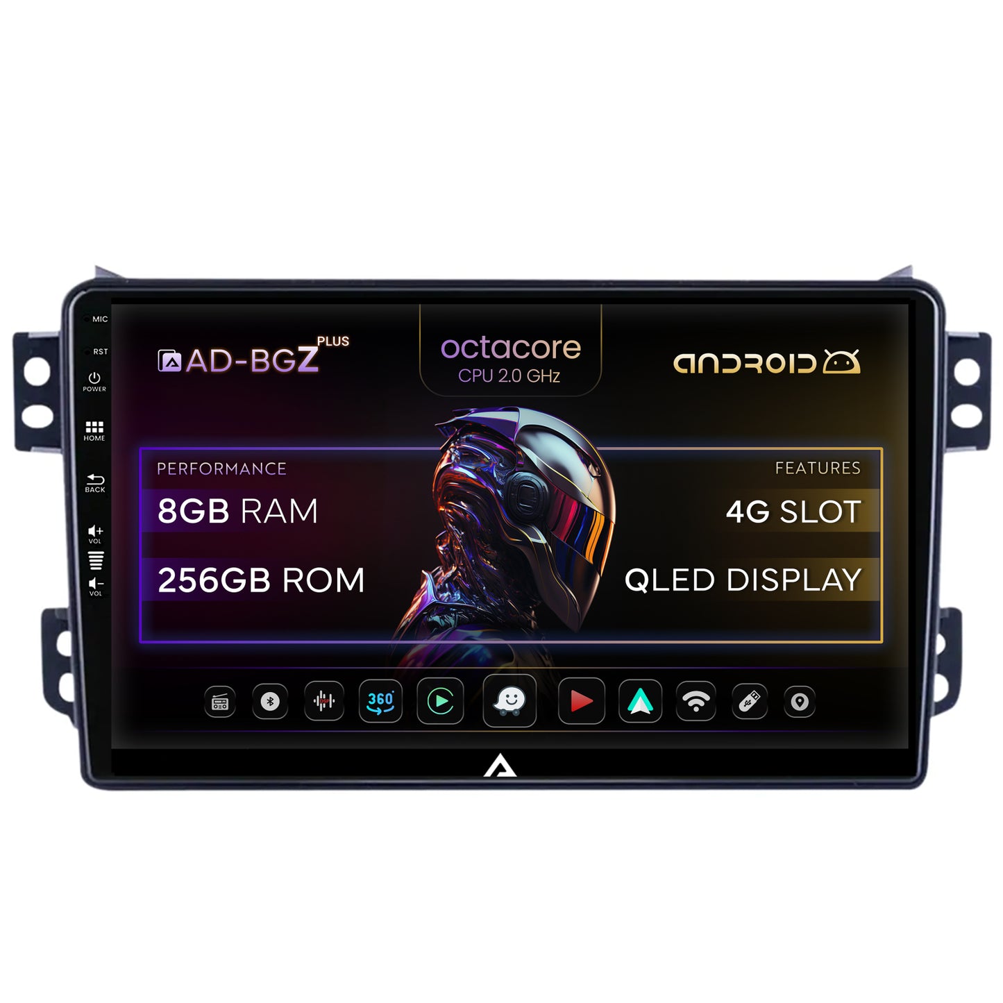 Navigatie Opel Agila / Suzuki Splash (2007-2014), Android, Z-Octacore / 8GB RAM + 256GB ROM, 9 Inch - AD-BGZ9008+AD-BGRKIT388V2