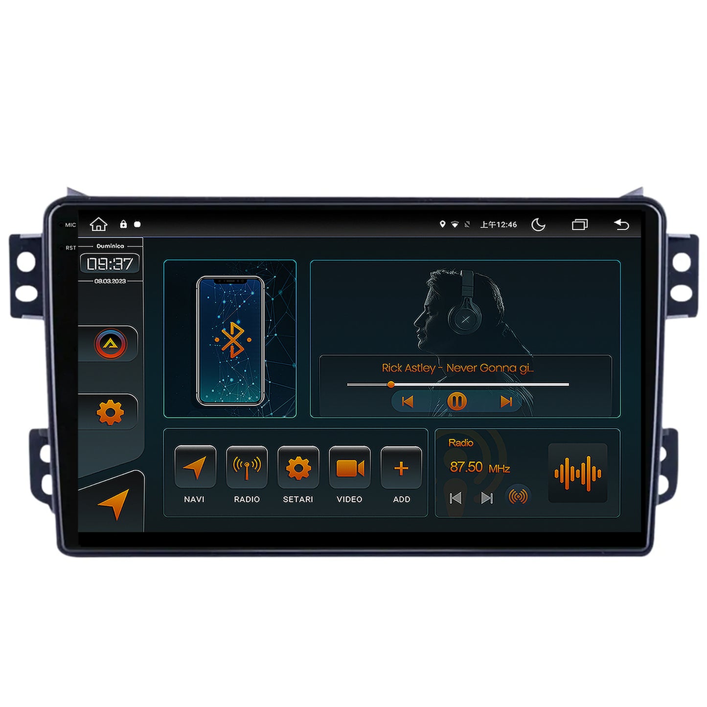 Navigatie Opel Agila / Suzuki Splash (2007-2014), Android, V-Octacore / 4GB RAM + 64GB ROM, 9.5 Inch - AD-BGV9004+AD-BGRKIT388V2