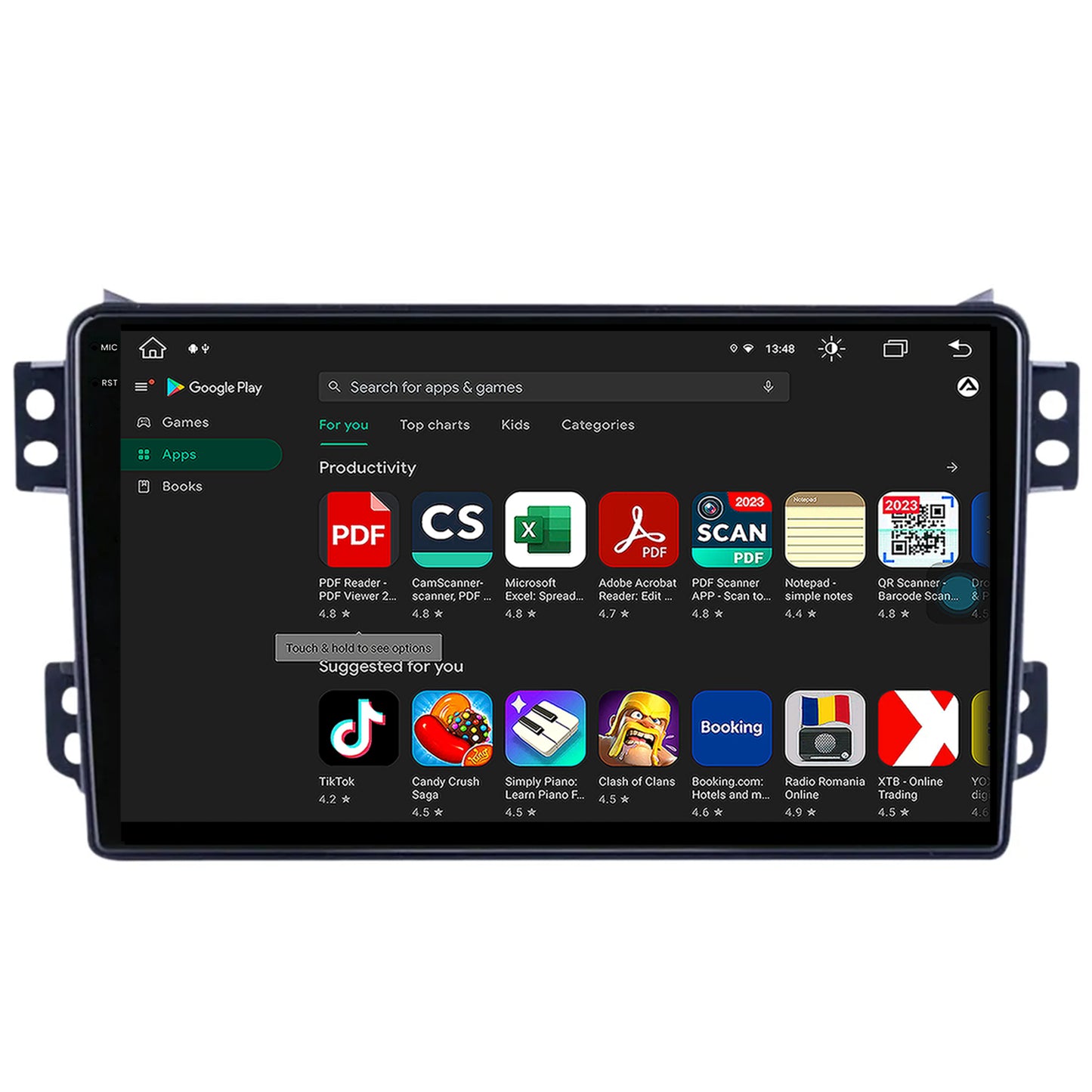 Navigatie Opel Agila / Suzuki Splash (2007-2014), Android, X-Octacore / 8GB RAM + 256GB ROM, 9.5 Inch - AD-BGX9008+AD-BGRKIT388V2