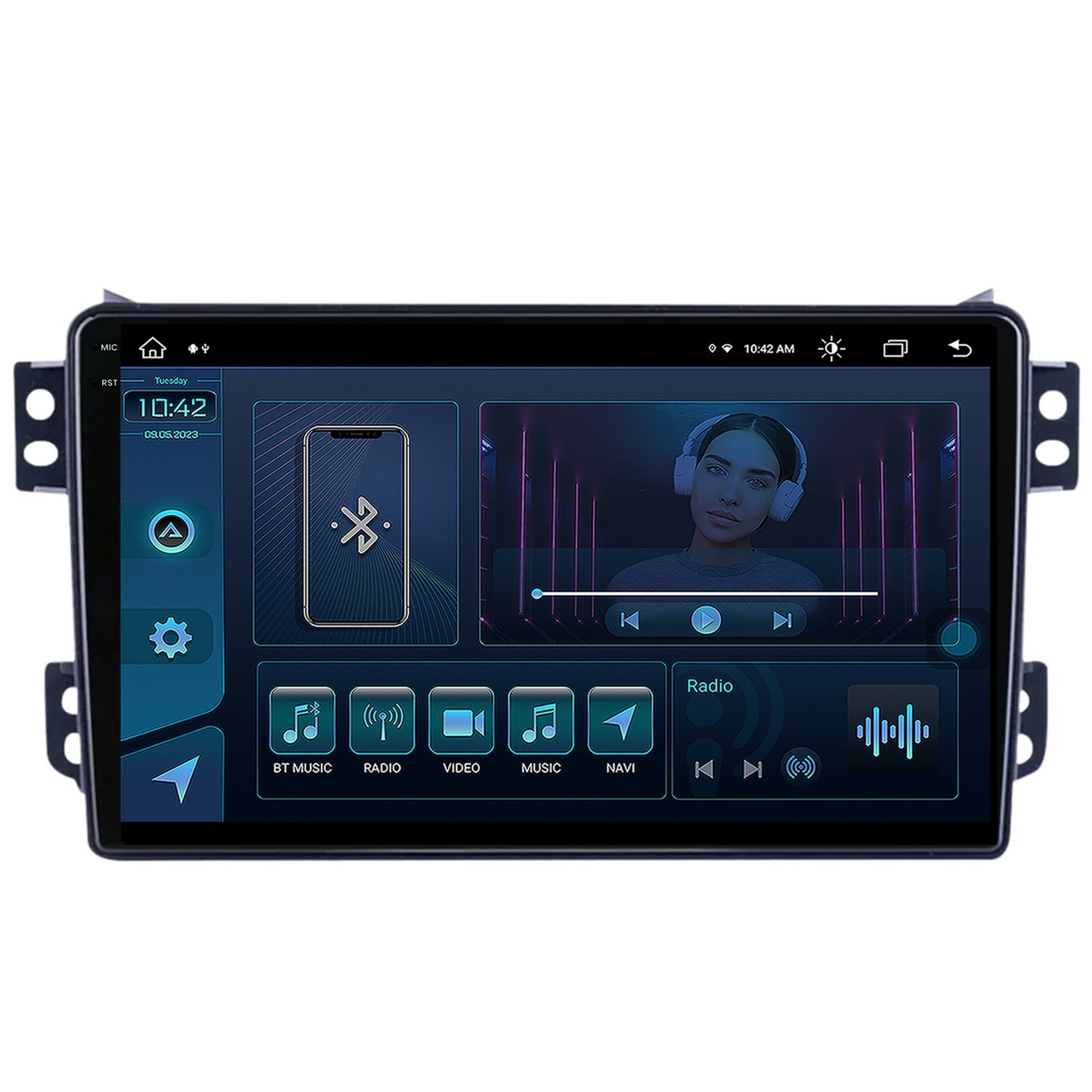 Navigatie Opel Agila / Suzuki Splash (2007-2014), Android, X-Octacore / 8GB RAM + 256GB ROM, 9.5 Inch - AD-BGX9008+AD-BGRKIT388V2