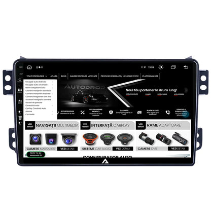Navigatie Opel Agila / Suzuki Splash (2007-2014), Android, Z-Octacore / 8GB RAM + 256GB ROM, 9 Inch - AD-BGZ9008+AD-BGRKIT388V2